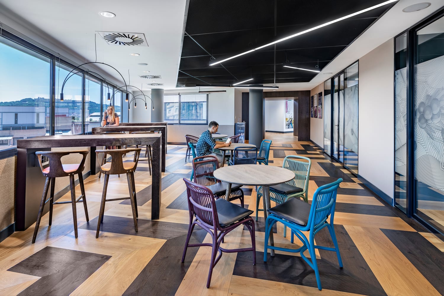 IA -Interior Architects -BACARDI BARCELONA OFFICE Lounge area at the Bacardi Barcelona office