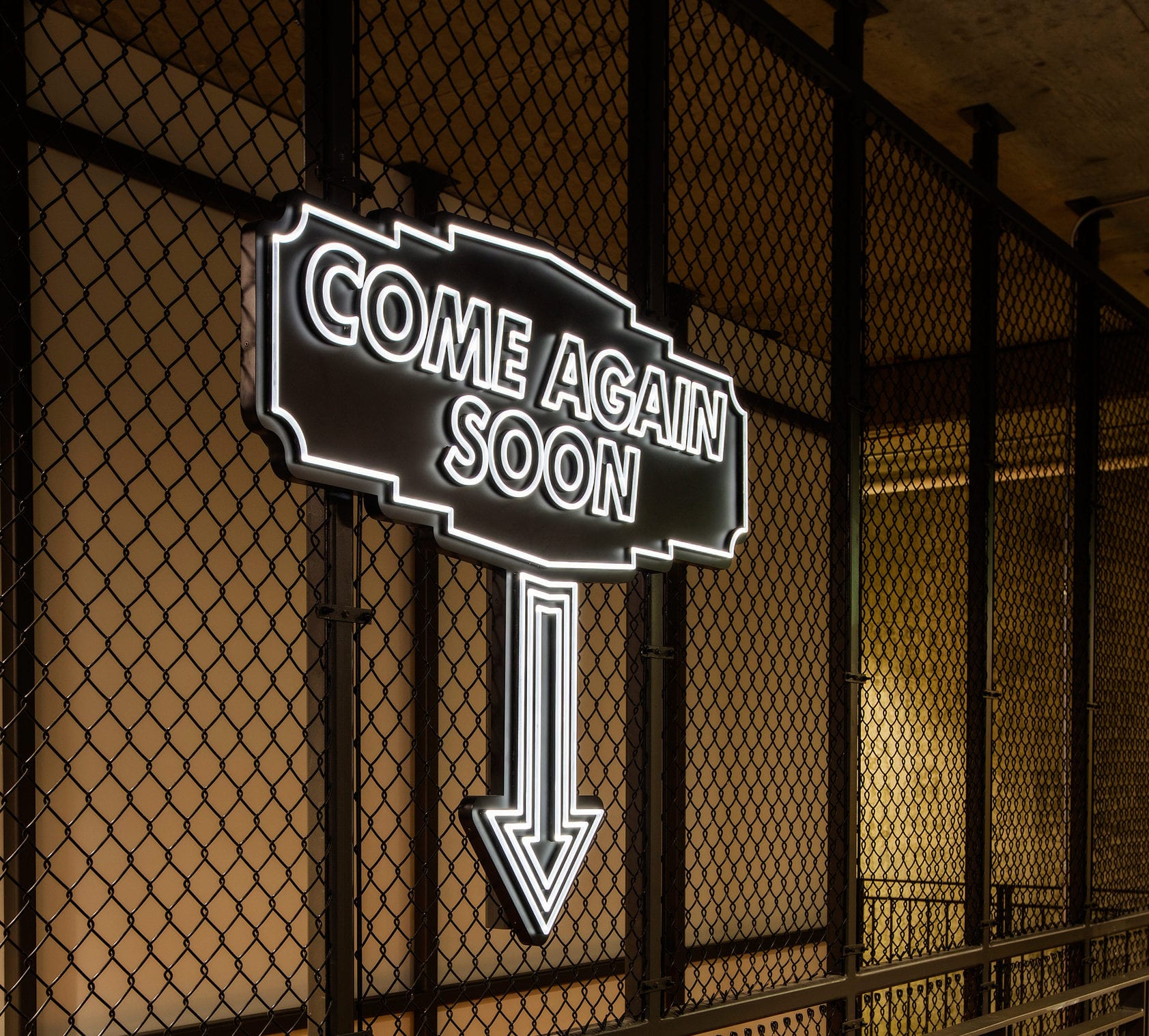 ONLY Troy Neon lighting in use as directional signage in Seattle