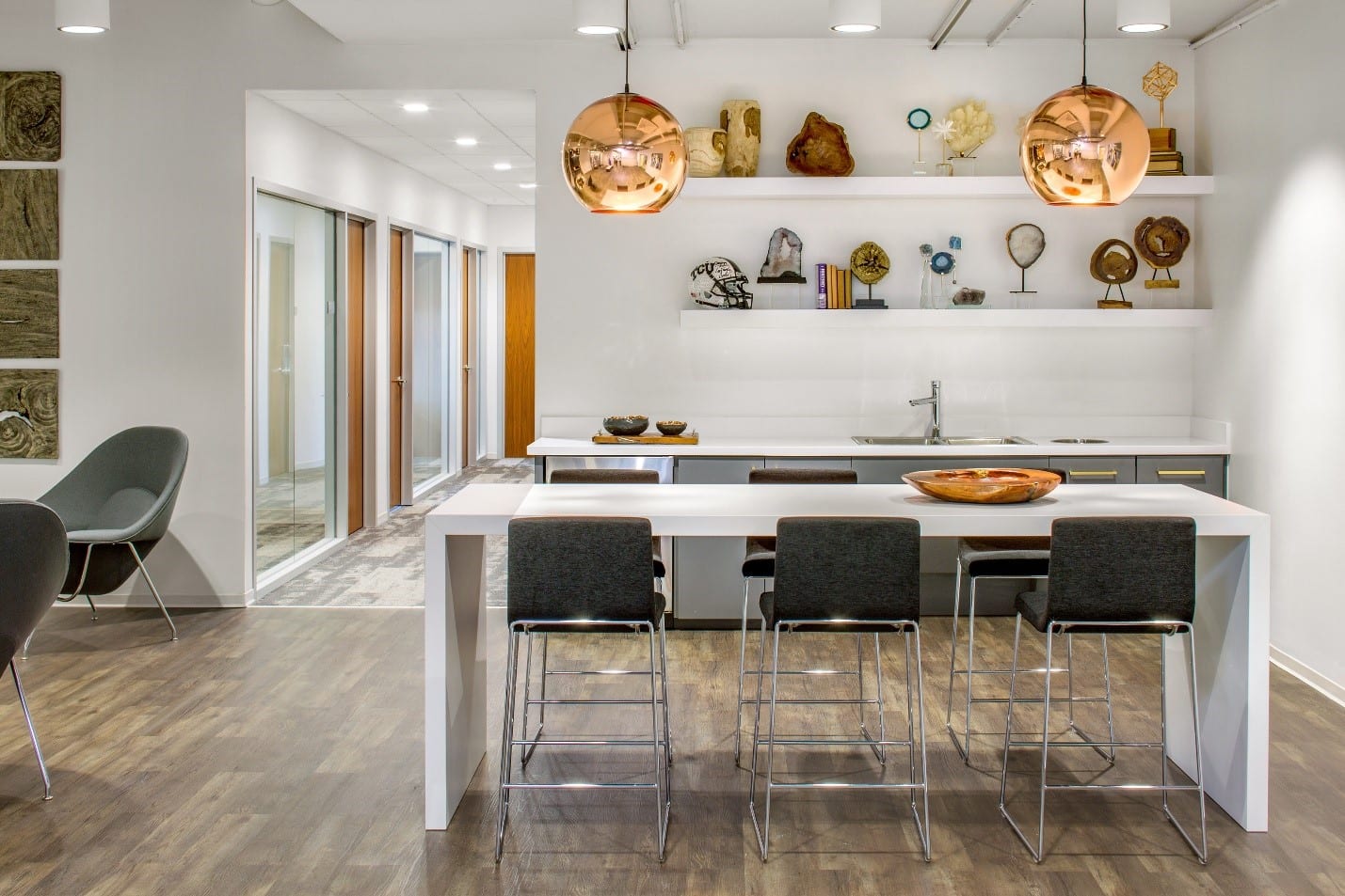 Amegy Bank Cafe The leisure area at the Amegy Bank office.