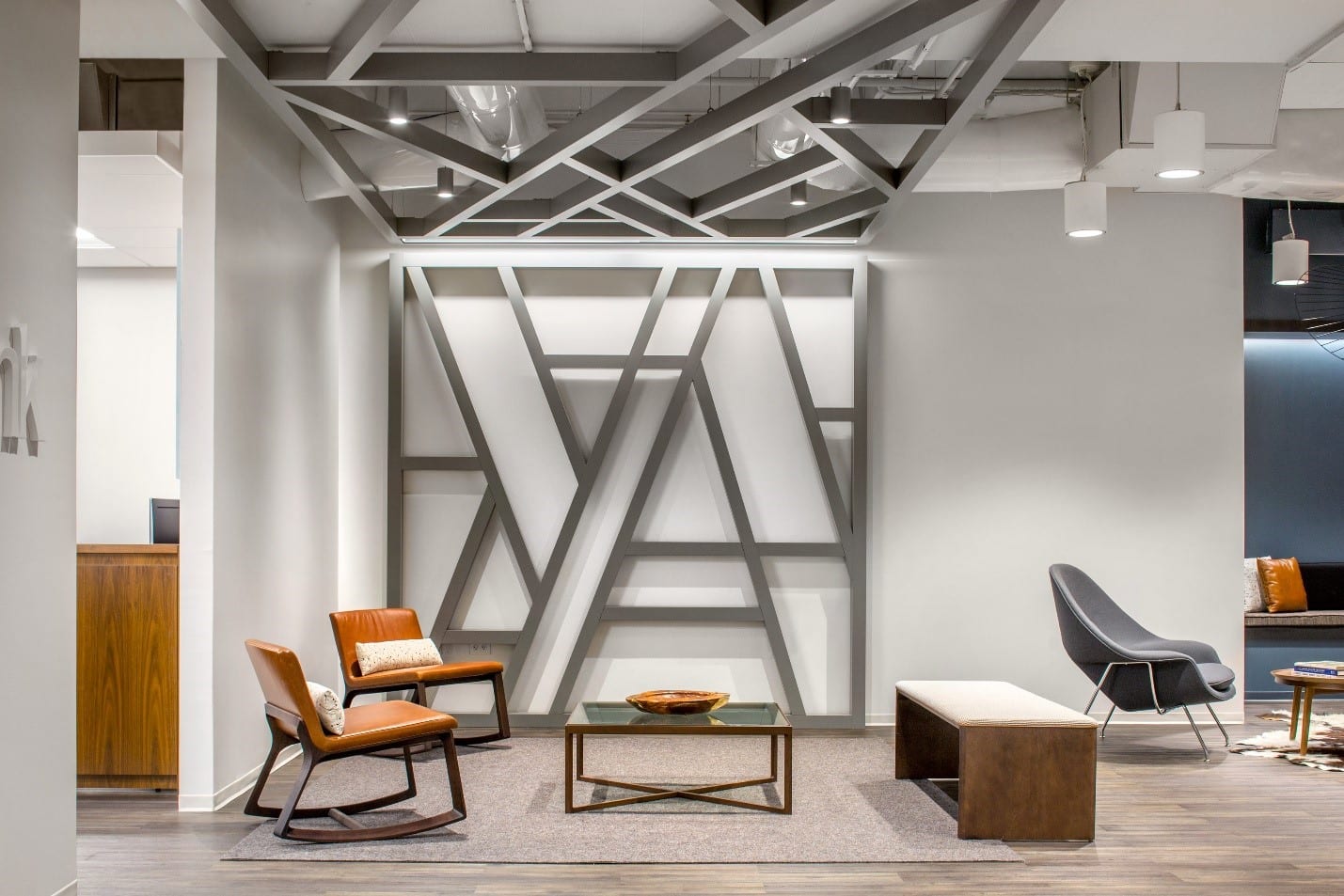 Amegy Bank Reception Area 1 The Amegy Bank reception area. Photography © Thomas McConnell.