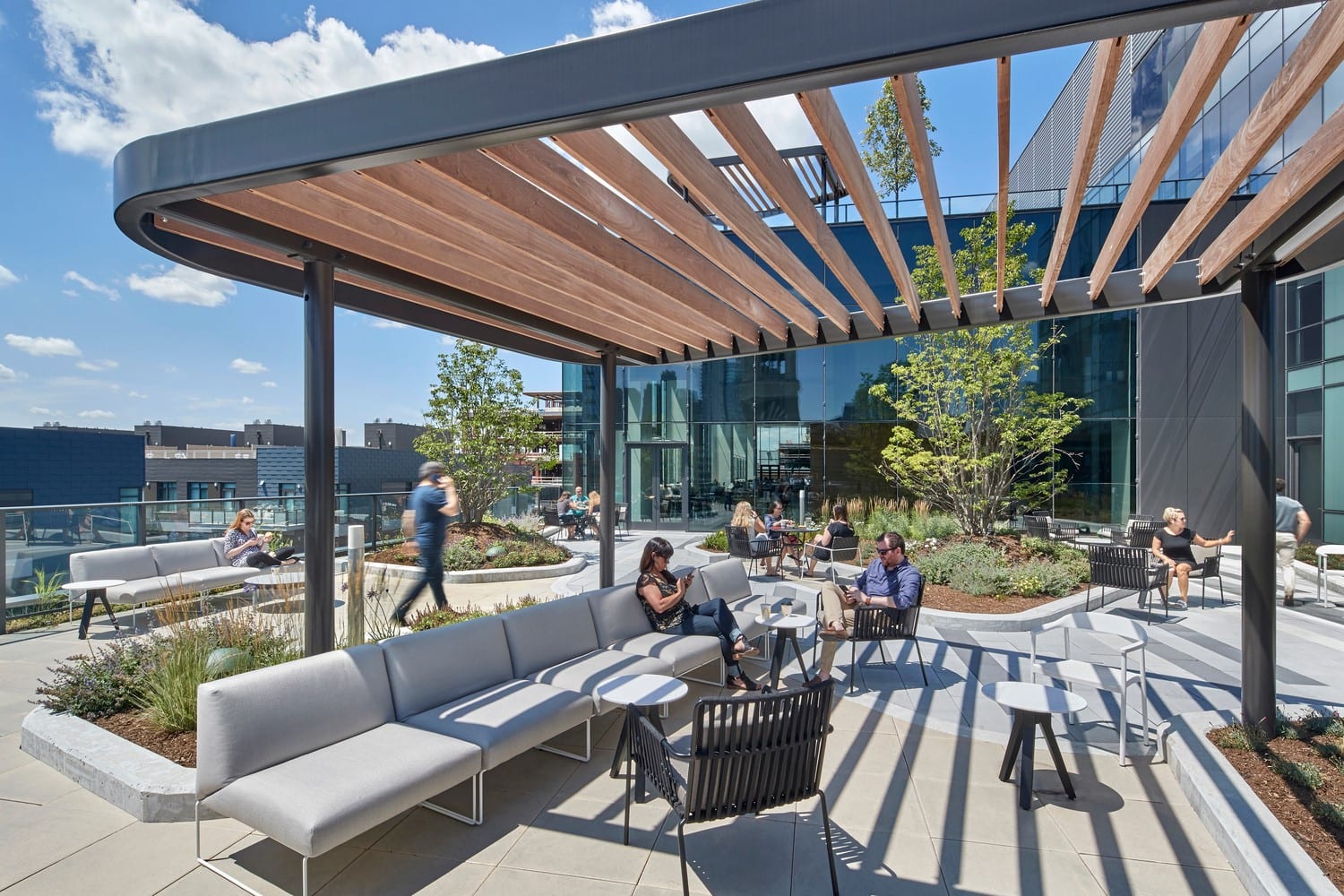 Confidential Client Chicago Access to fresh air and outdoor areas are a plus for Fitwel certification.