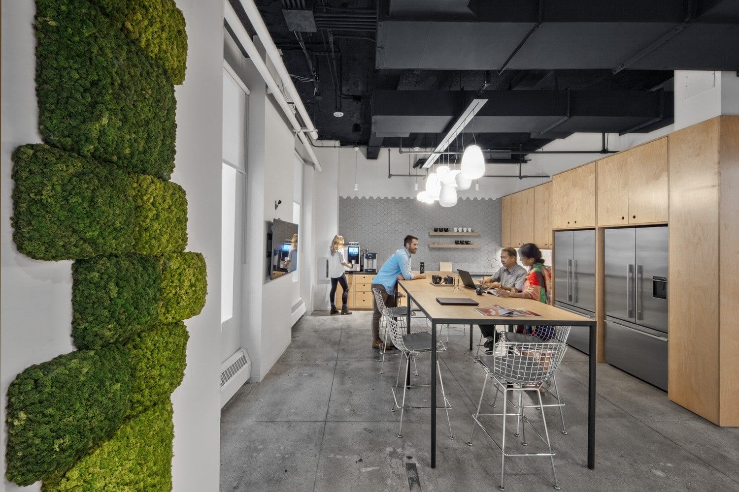 Kitchen area at IA | Interior Architects New York Office Kitchen area at IA | Interior Architects New York Office