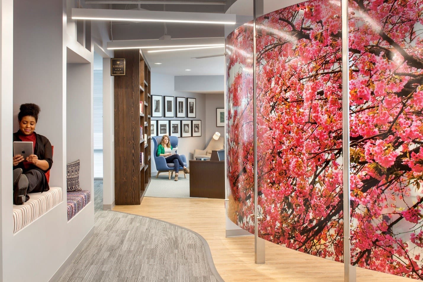 Confidential casual work area.