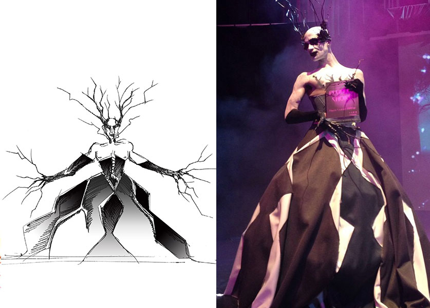 Rapunzel for IIDA SoCal's Haunt Couture. Image © IA Interior Architects.