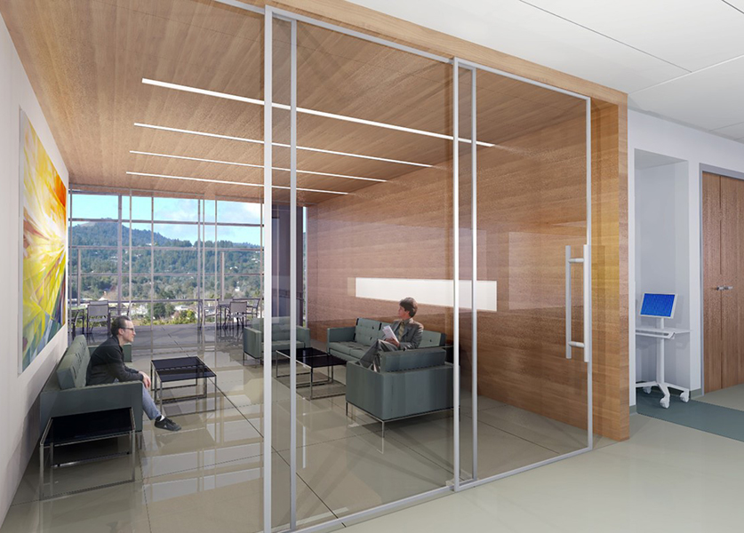 Confidential Healthcare Client. Rendering by IA Interior Architects.