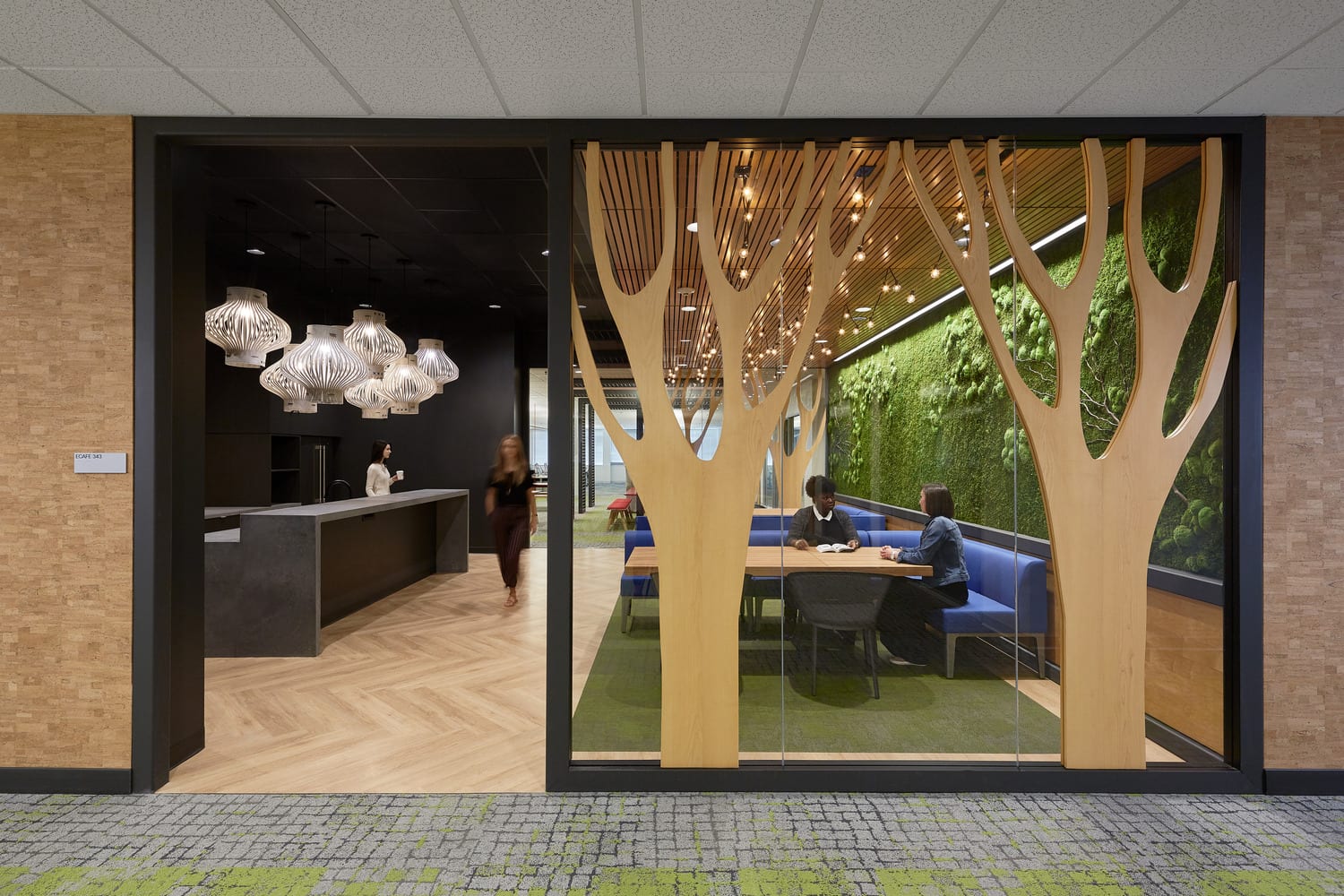 Relaxing cafe in high tech office, Raleigh