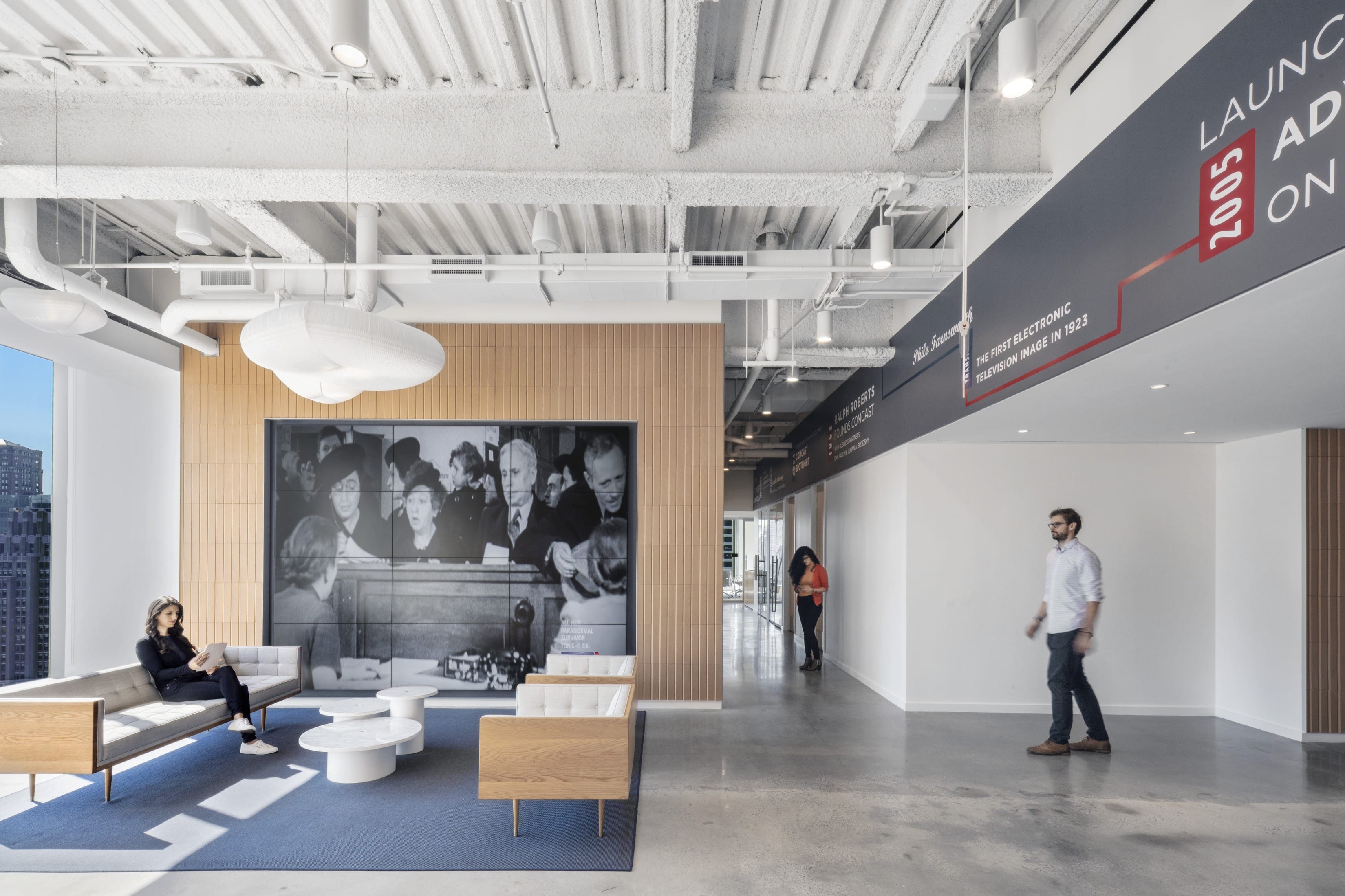 Reception area at Comcast Spotlight
