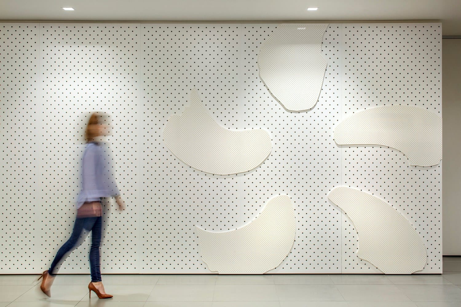 Logo wall at EDF Trading, Houston