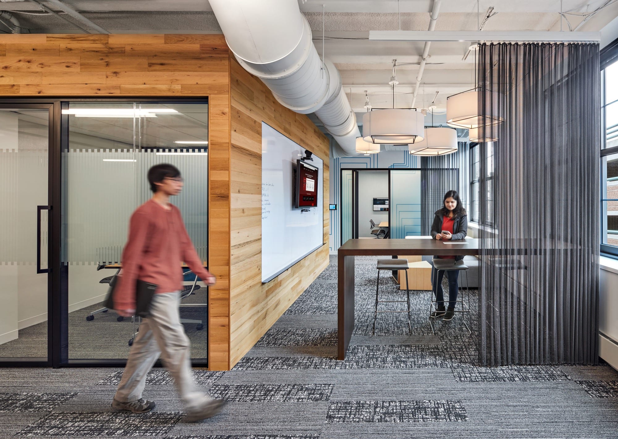 Red Hat's work area, Boston