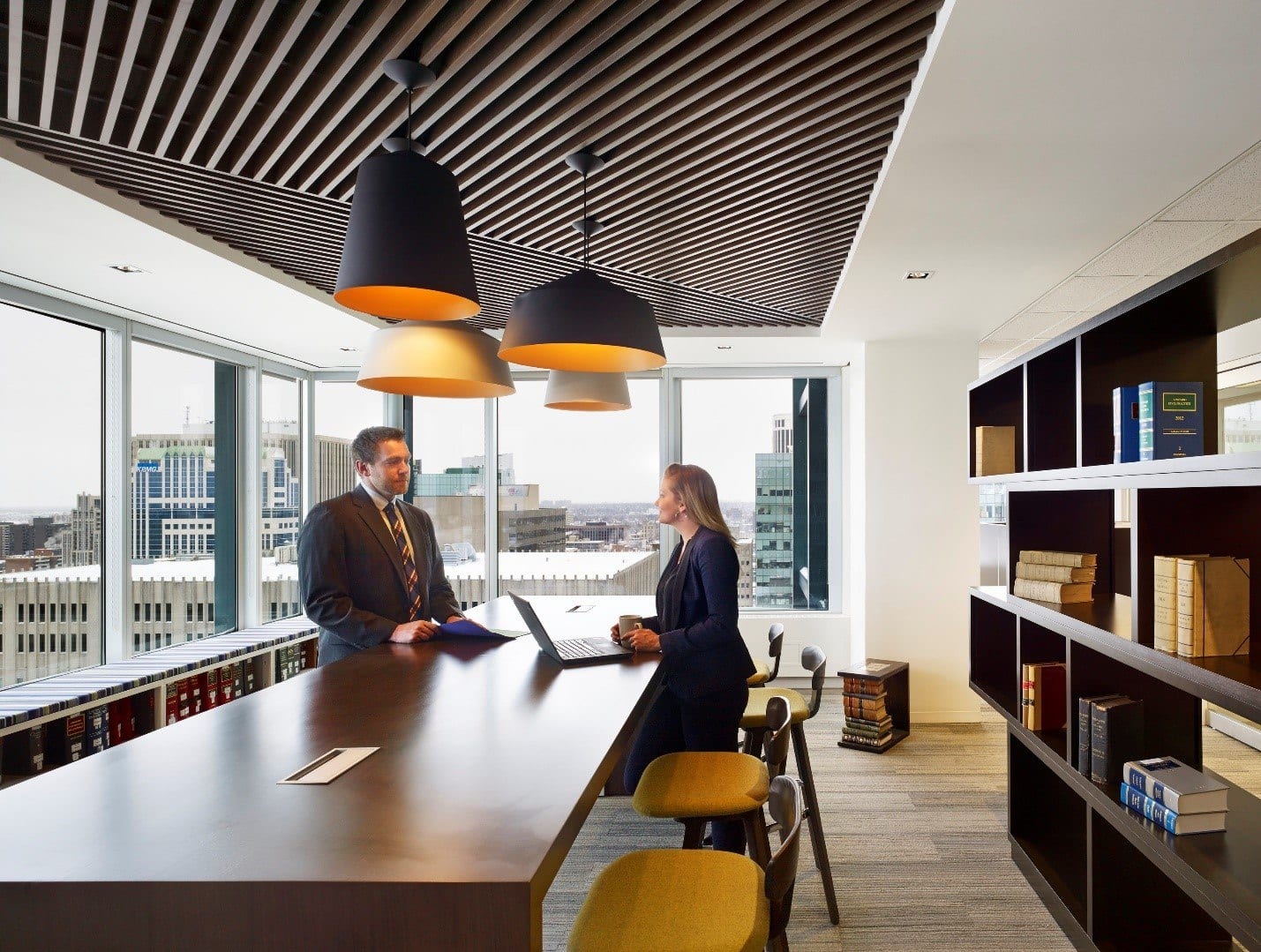 4 A reference lobby in an Ottawa law office