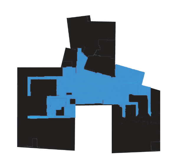 Shallow Depth Areas Figure 6 – The most shallow depth areas isolated from the mean depth convex map.