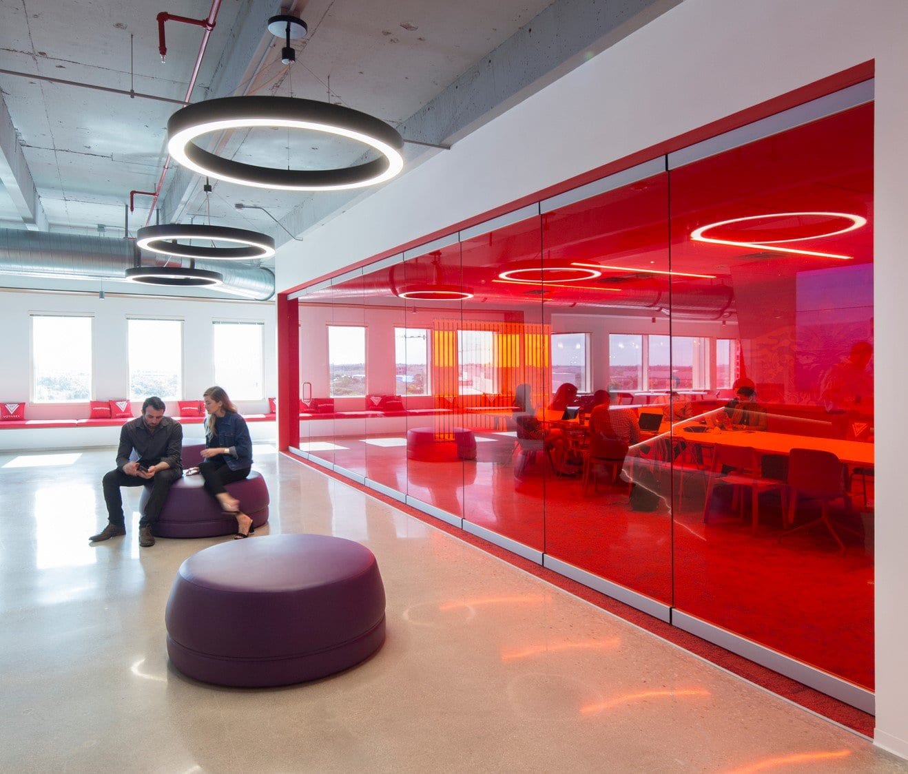 virgin voyages Reception and Conference Area at Virgin Voyages