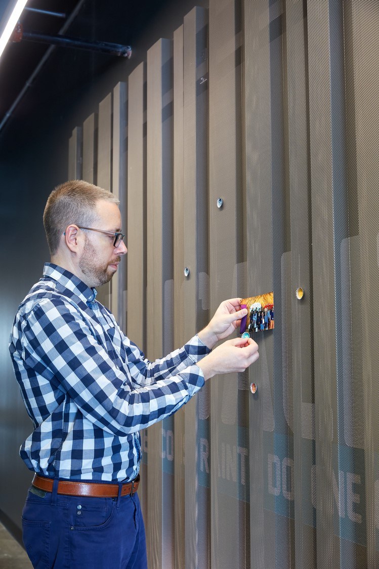 Confidential client wall