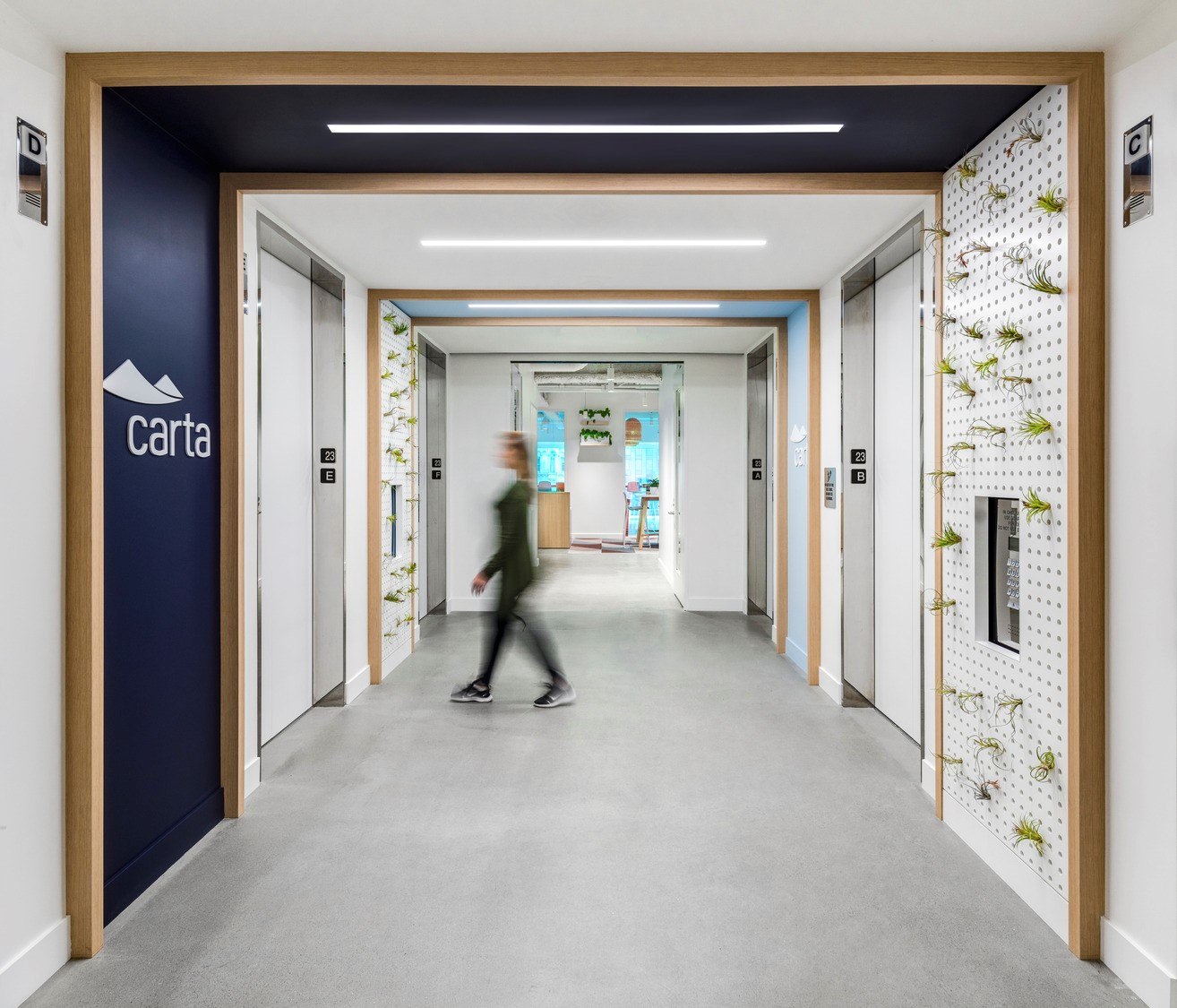 Carta San Francisco's Elevator Lobby Carta San Francisco's Elevator Lobby