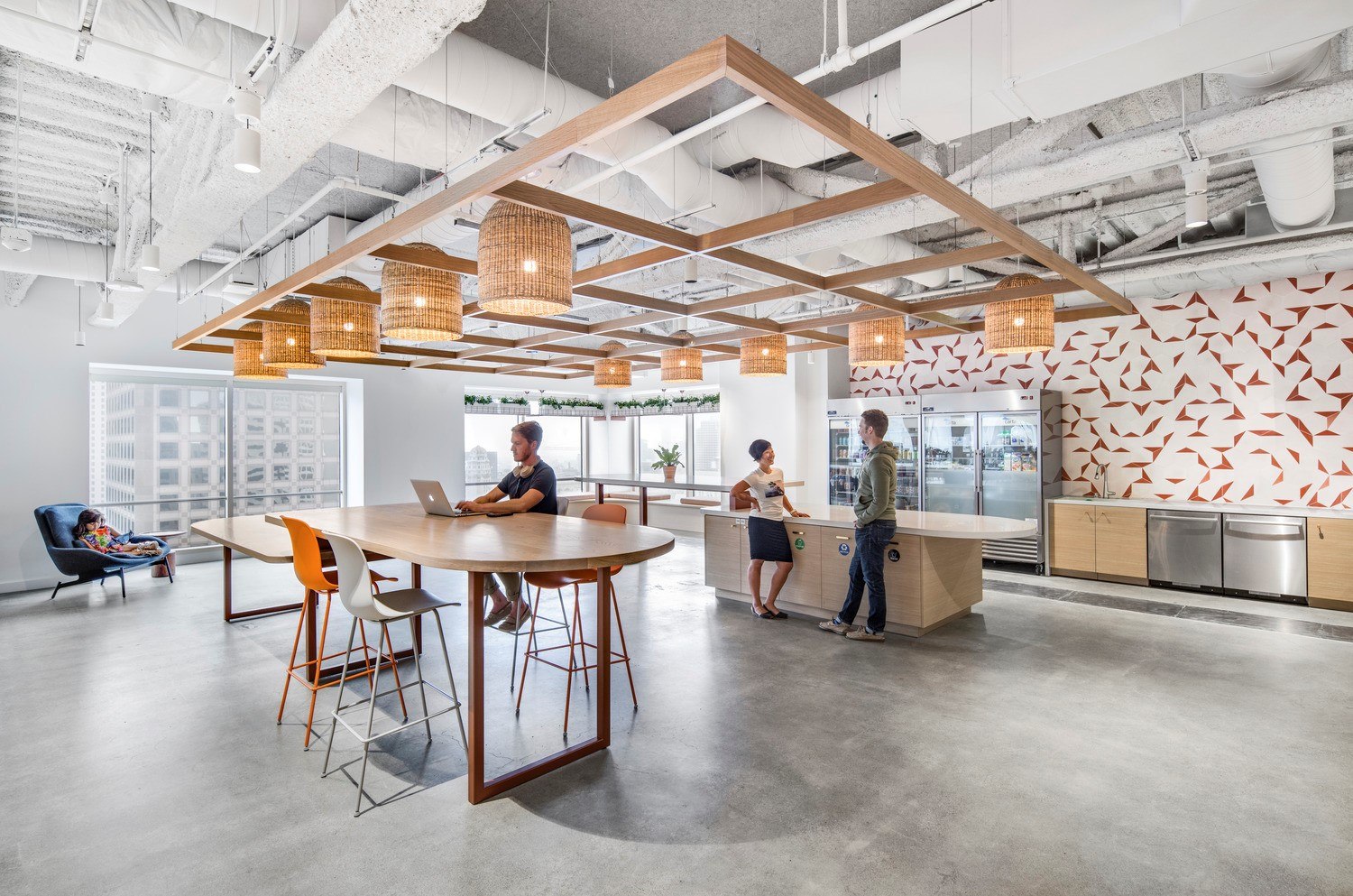 Carta pantry and casual meeting space. Carta pantry and casual meeting space.