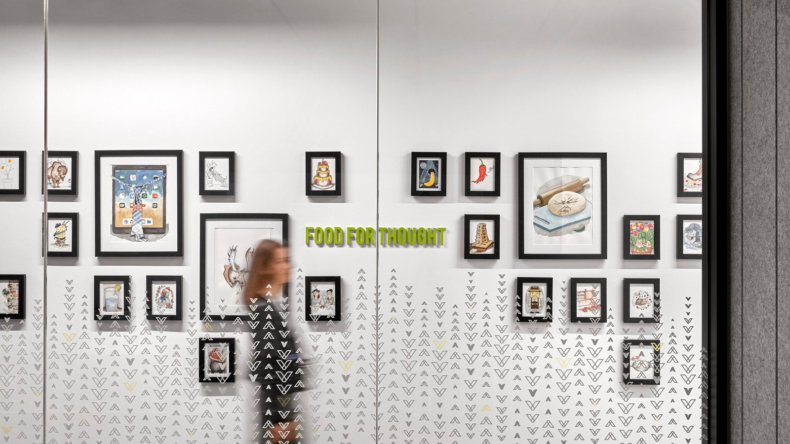 EGD Artwork in S2G Ventures offices in Chicago IL