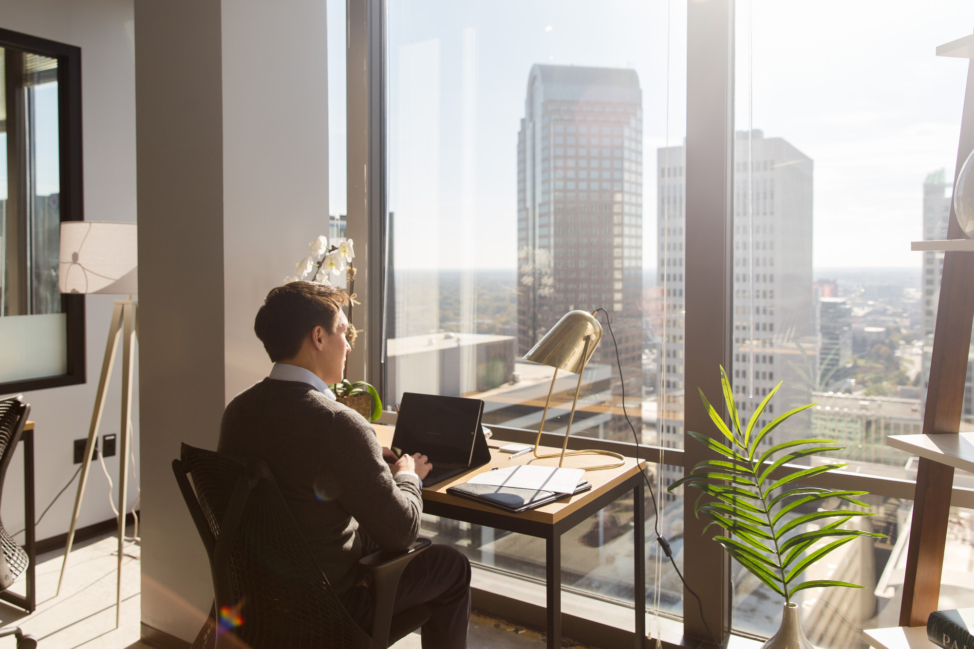 IA-designed interior workspace in Charlotte North Carolina