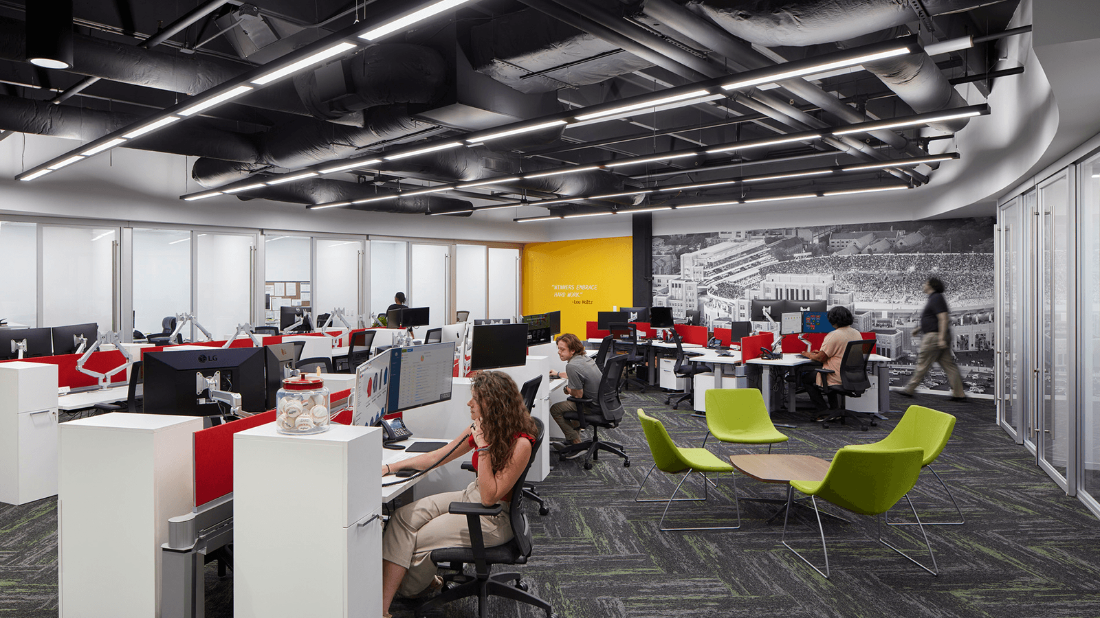 Badger Sport group work area