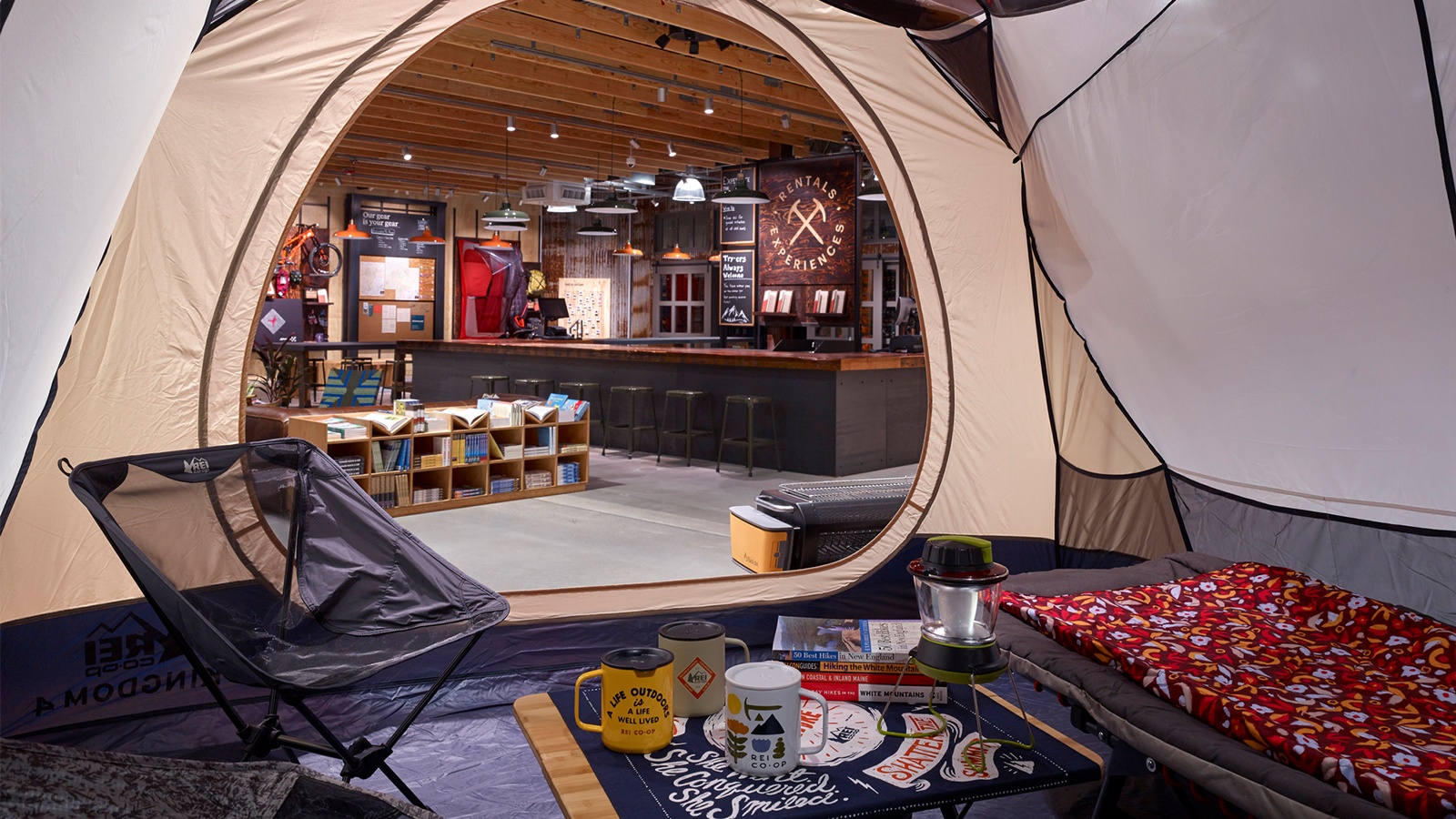 REI, North Conway NH retail floor