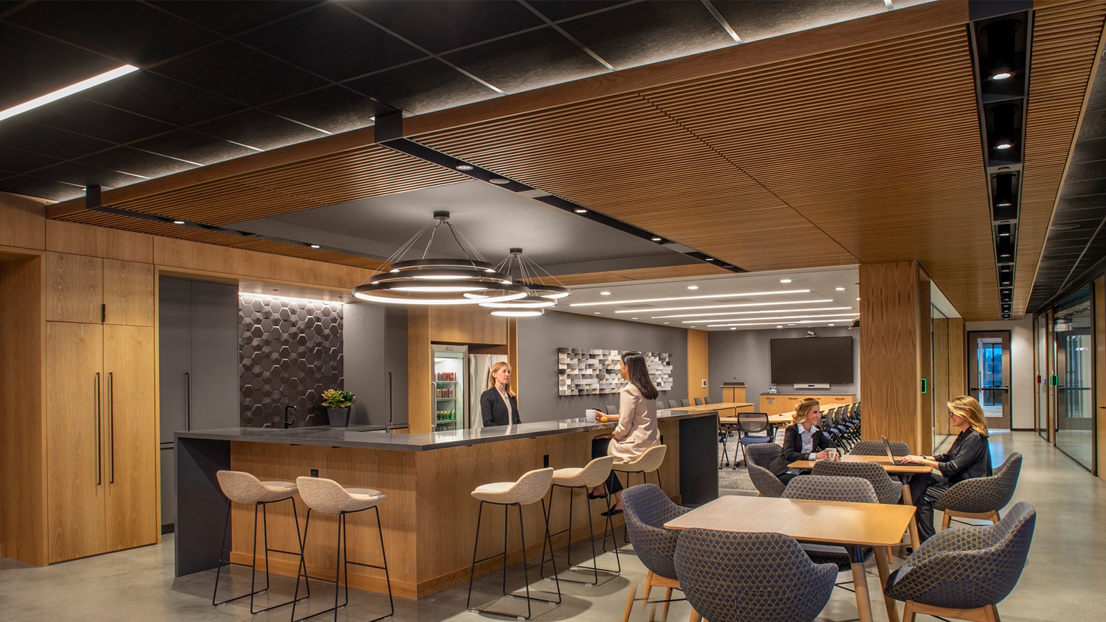 Womble Bond Dickinson Durham Waiting Cafe and Group Work Area