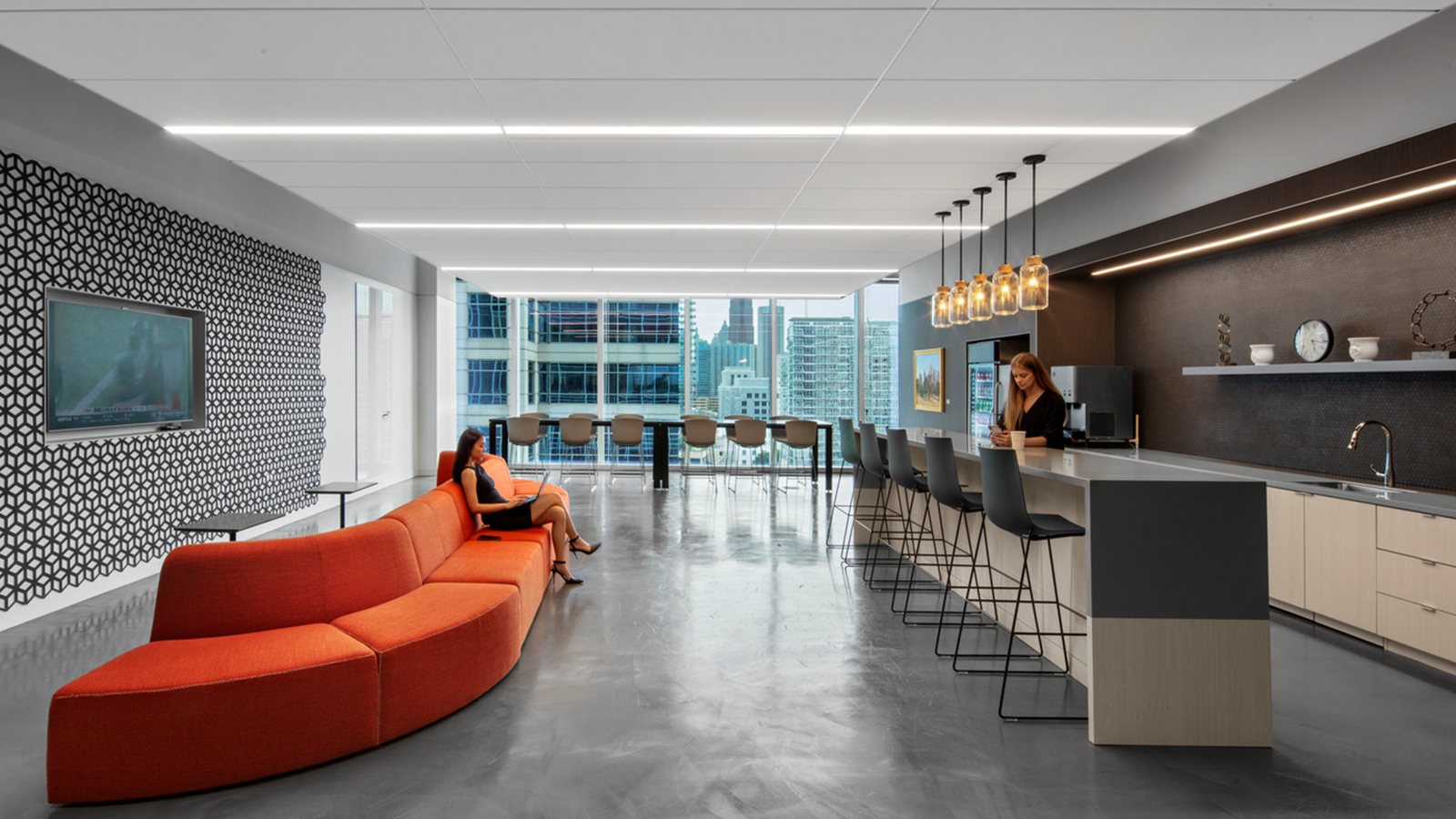 King and Spalding Atlanta relaxation lounge