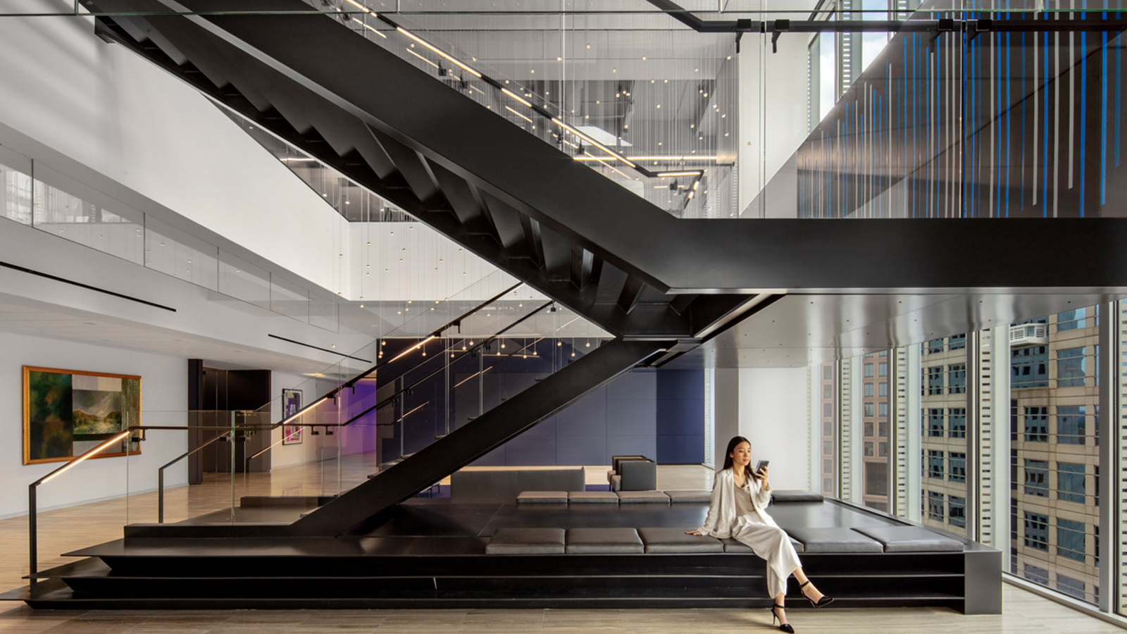 King and Spalding Atlanta open stair