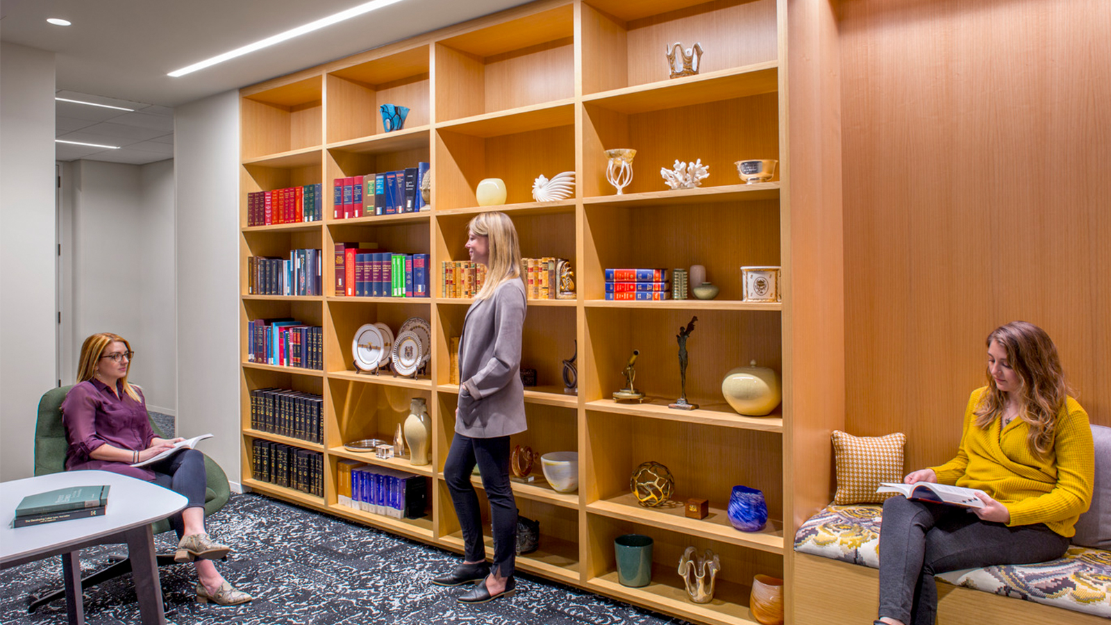 Womble Bond casual meeting space