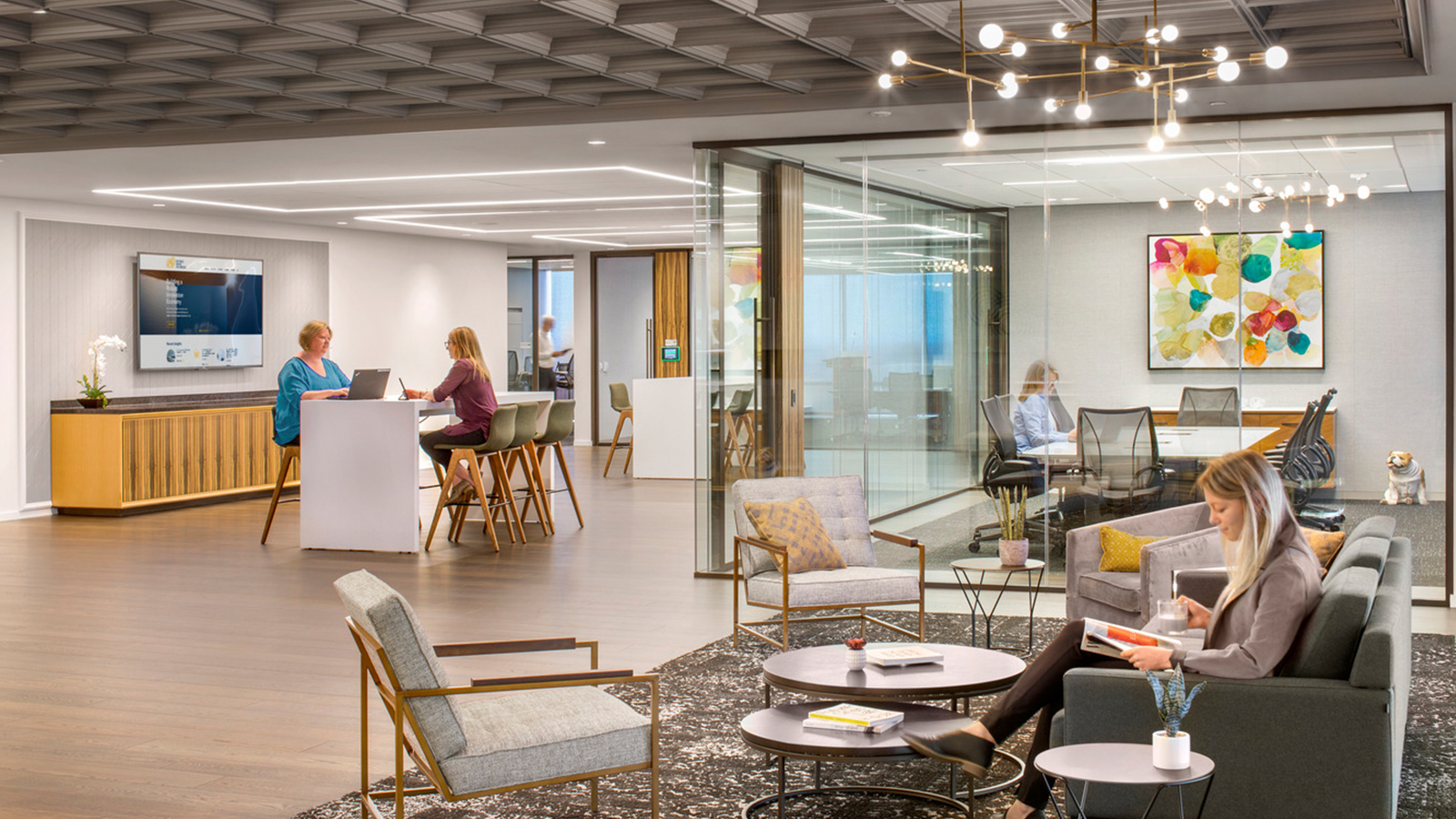 Meeting space near reception