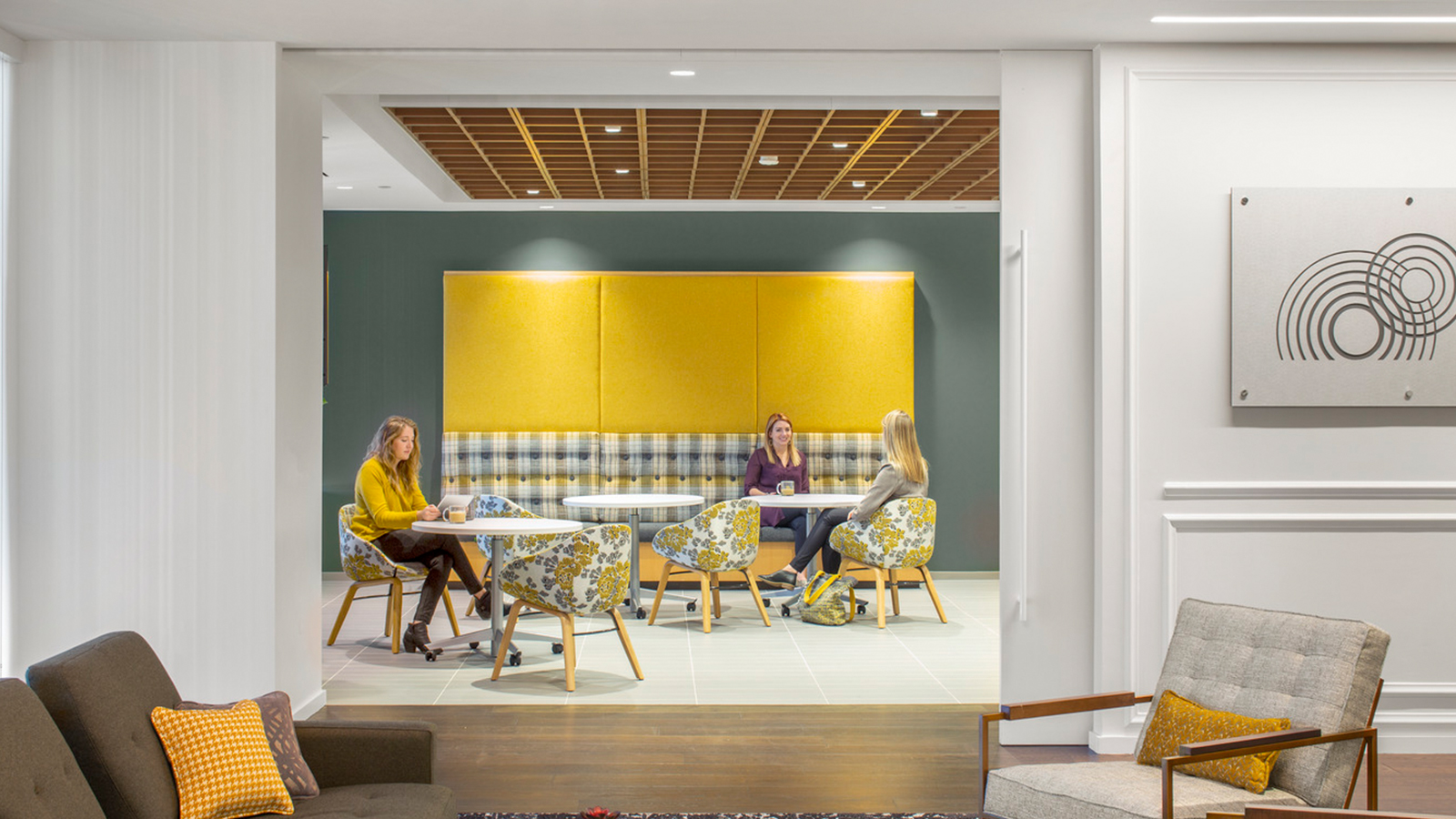 Womble Bond Dickinson cafe space and casual head's down work area