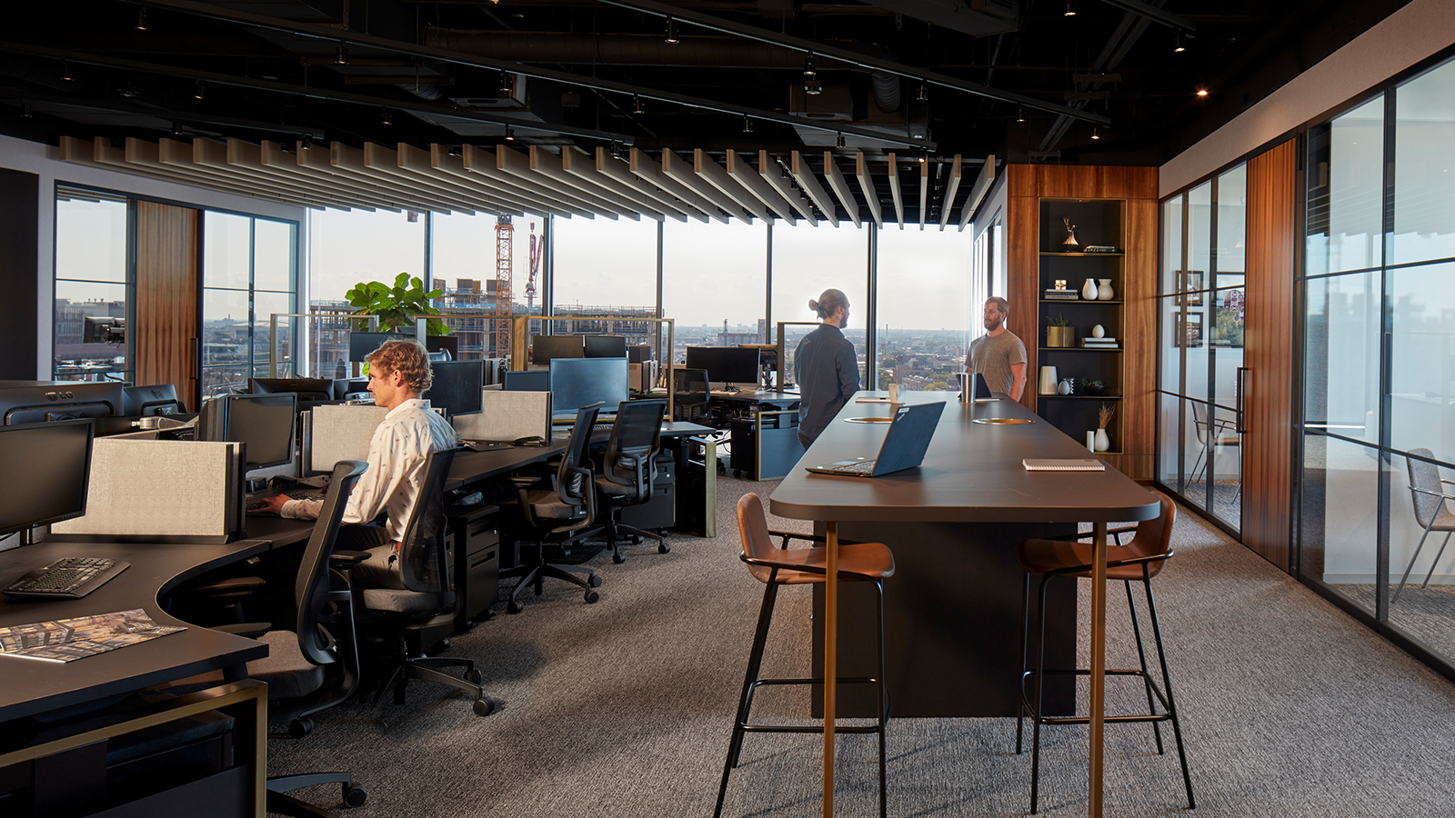 Open office space at Sterling Bay's Chicago location