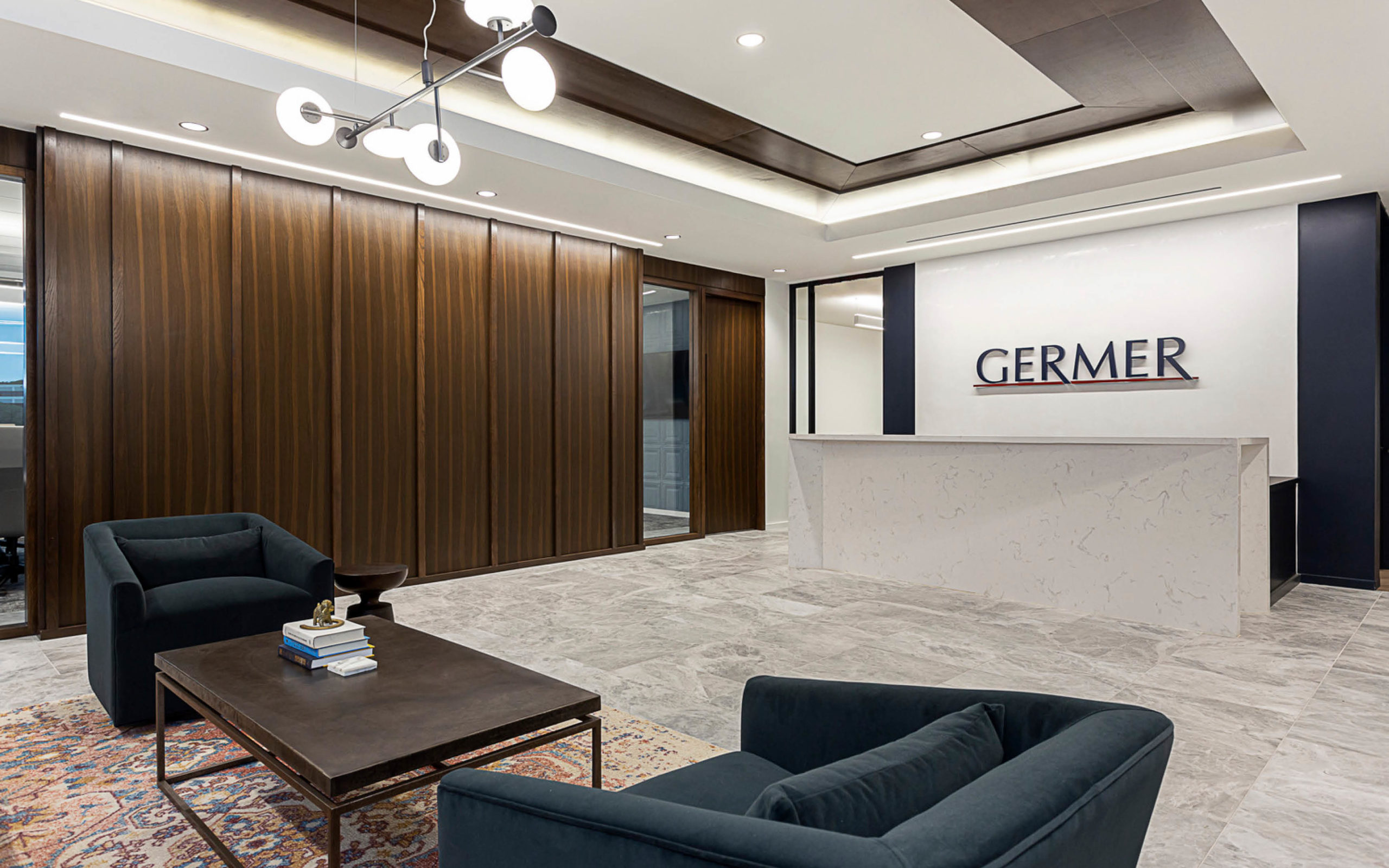 Germer Beaman & Brown, PLLC The office reception area at Germer Beaman and Brown, PLLC