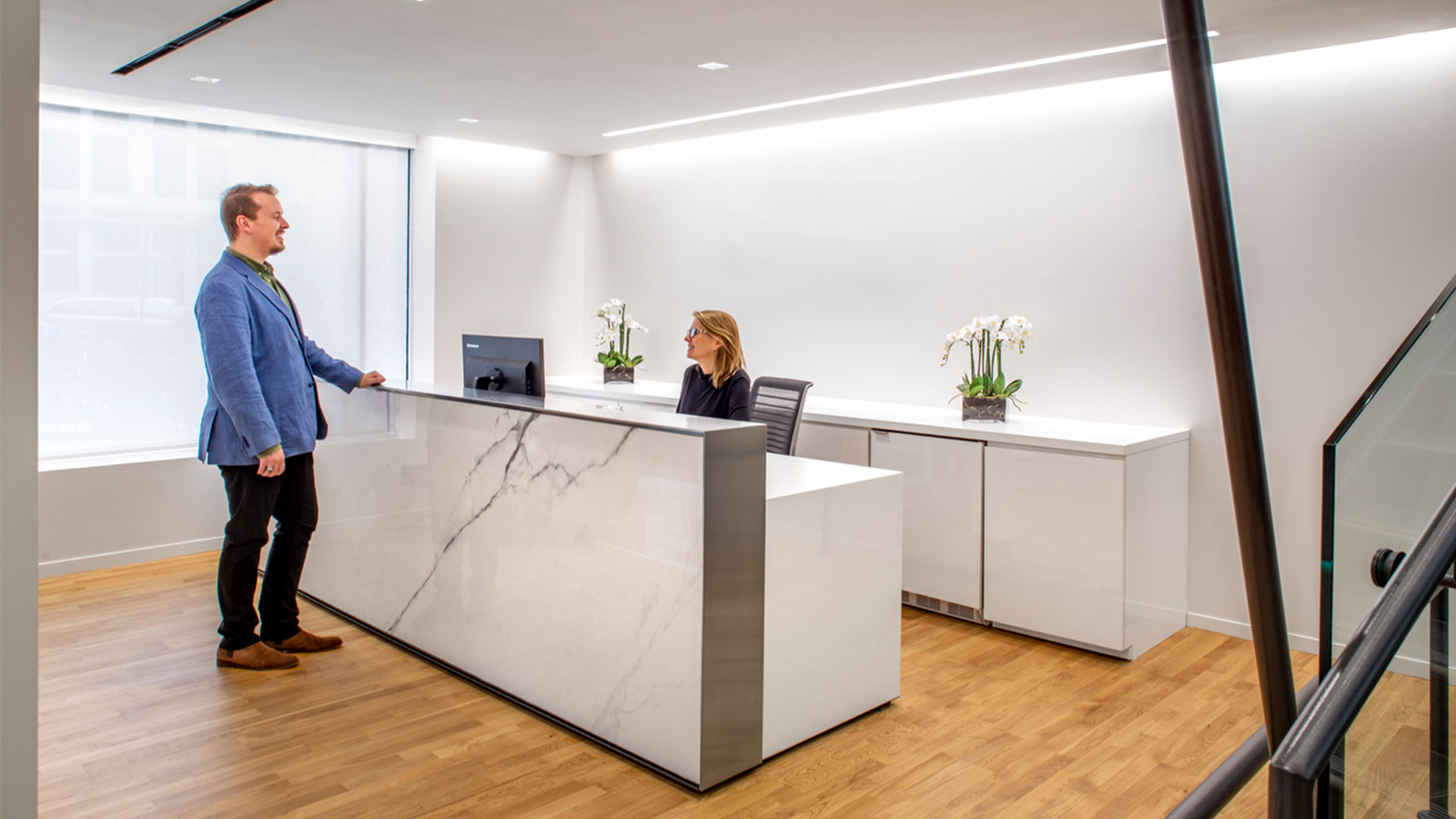 Think tank reception area