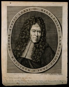 Bernardino Ramazzini. Line engraving by J. G. Seiller, 1716.