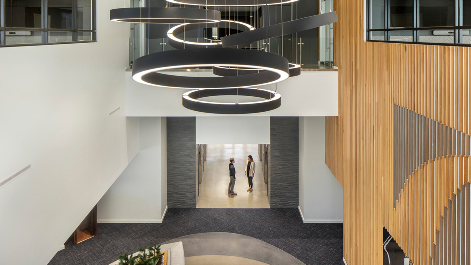 Lockton lobby light fixture