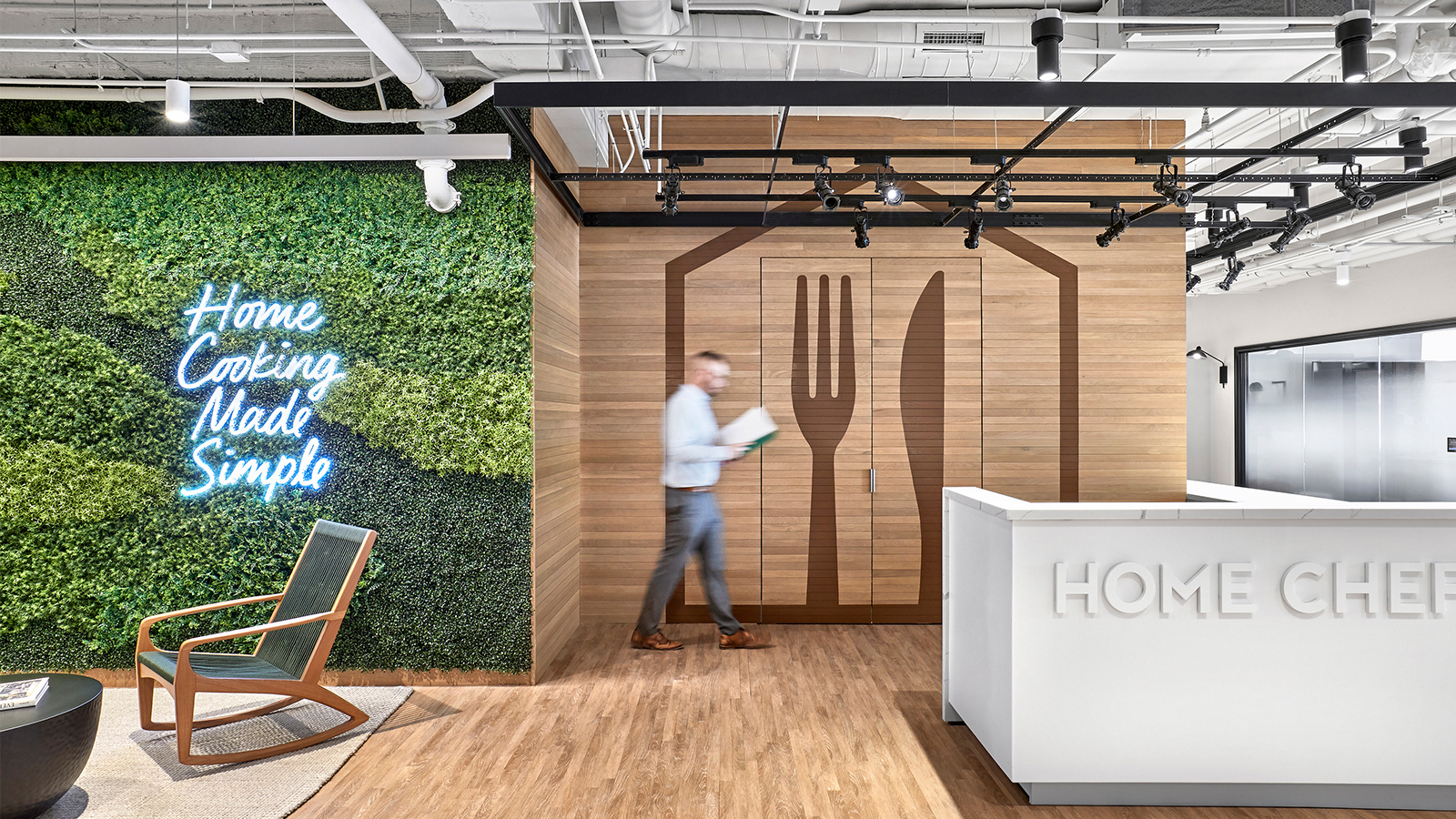 Home Chef's Chicago reception area