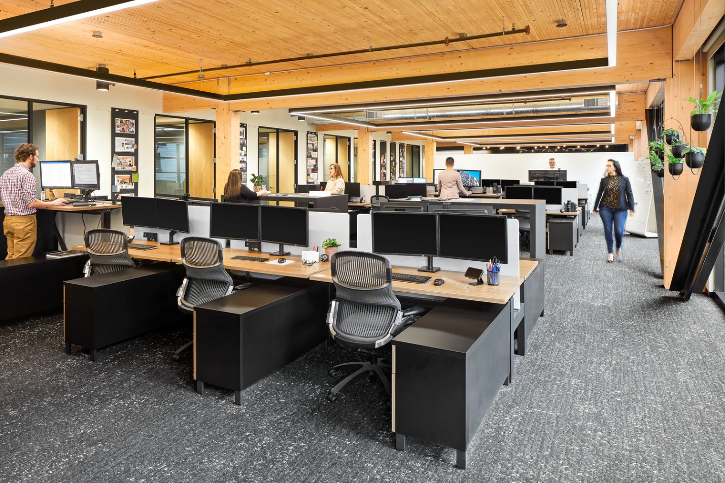 The open workplace at the IA Atlanta office.