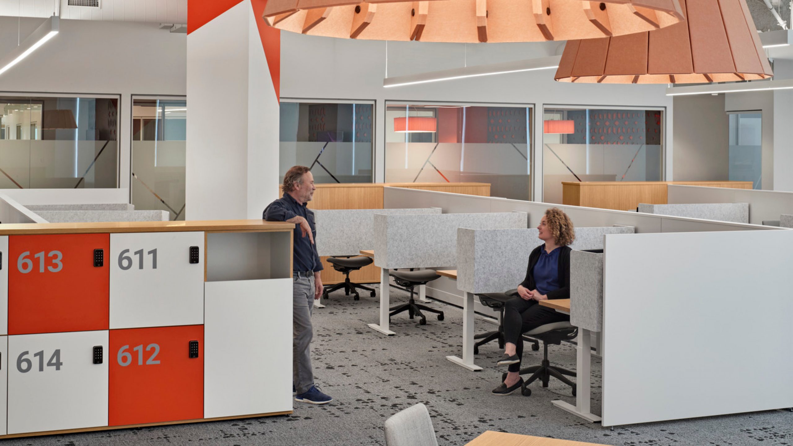 The open office at Verisk's Boston offices