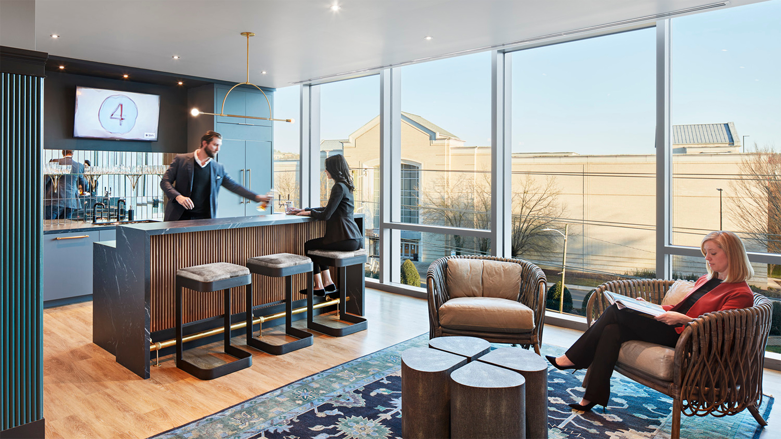 Longleaf Law Partners Bar Space by IA Interior Architects