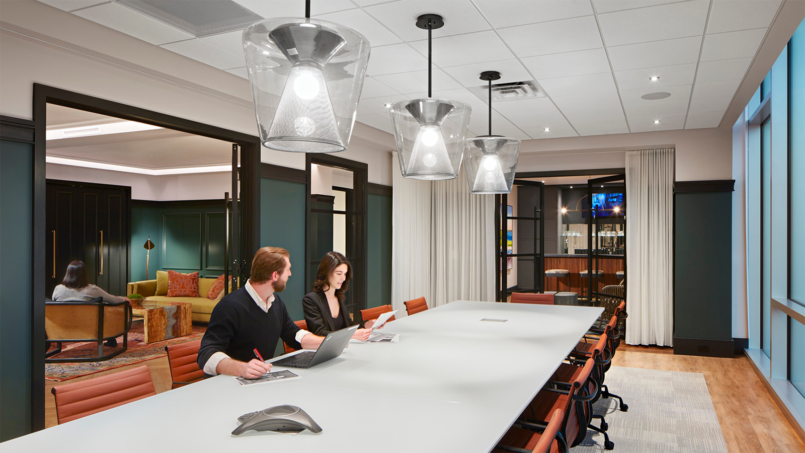 Longleaf Law Partners Conference Room by IA Interior Architects
