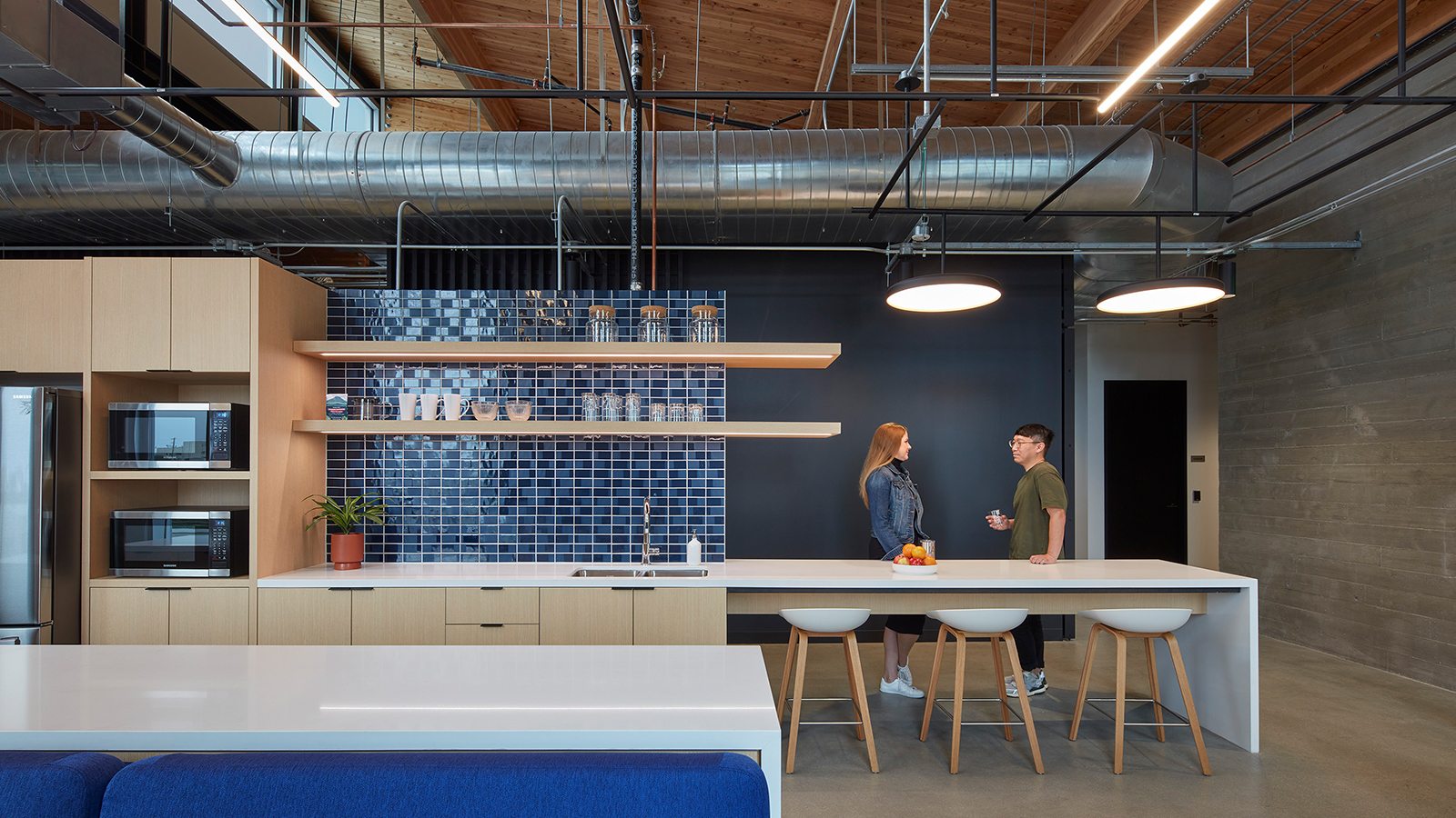 Cafe area in the Playa Vista