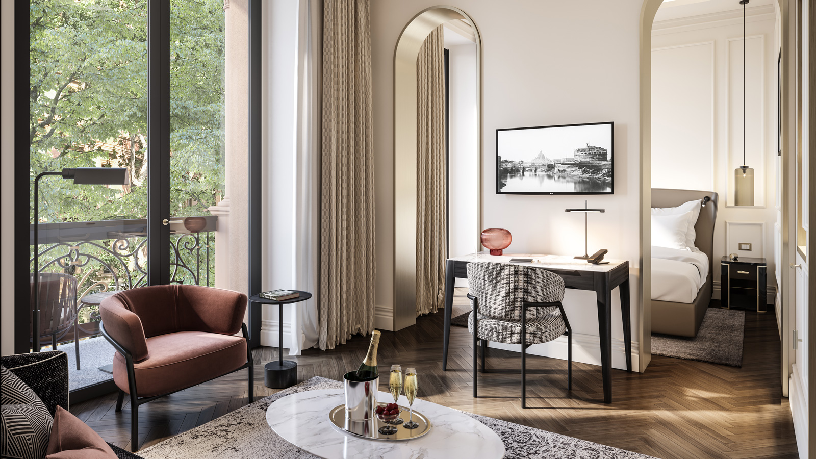 Hotel Rome Ambasciatori Executive suite at the Hotel Rome Ambasciatori