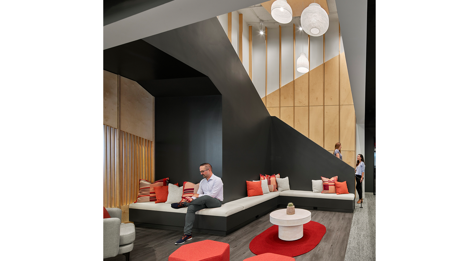 The open stair at Mandiant's DC offices