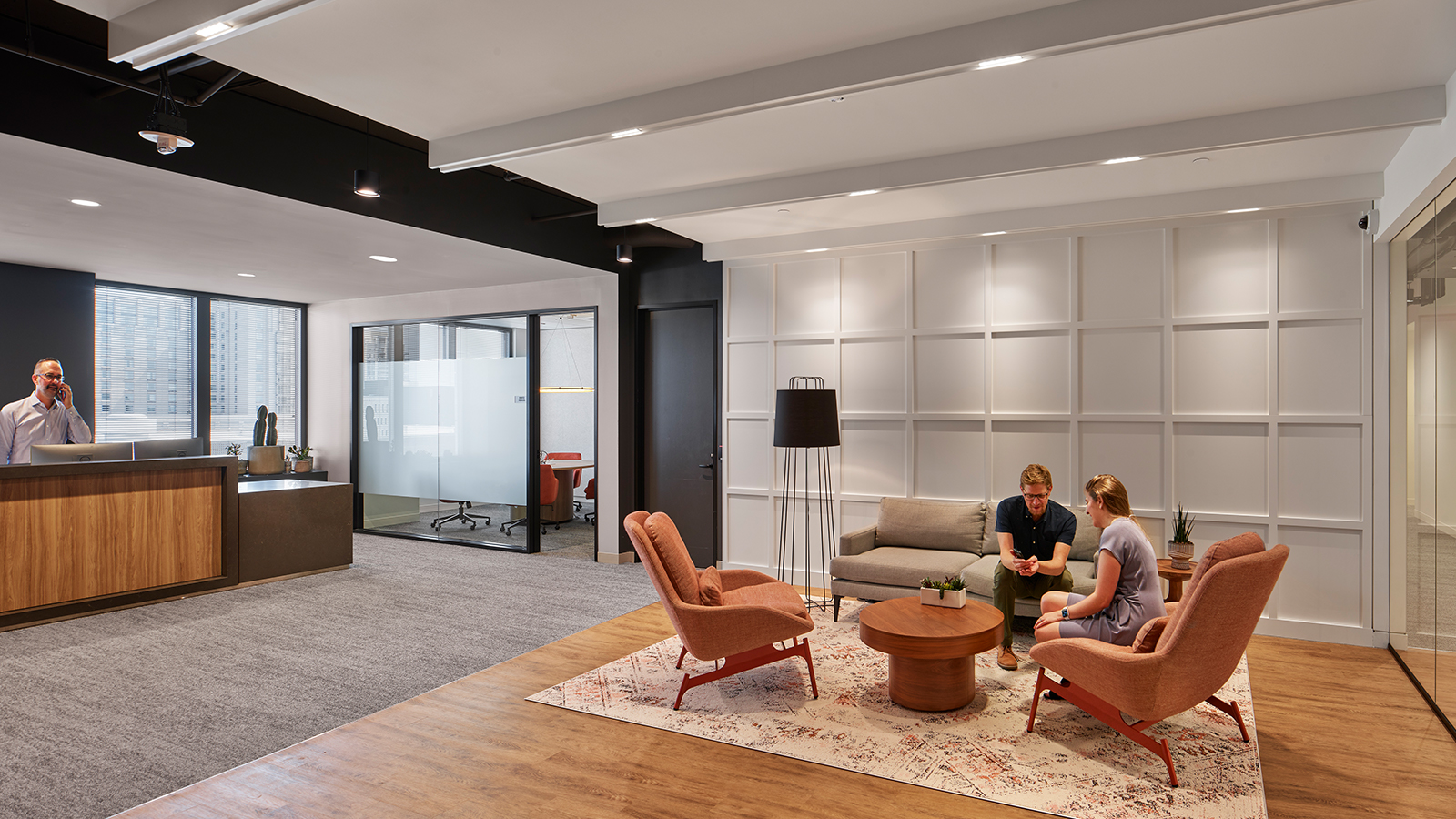 Reception area at Mandiant's DC offices