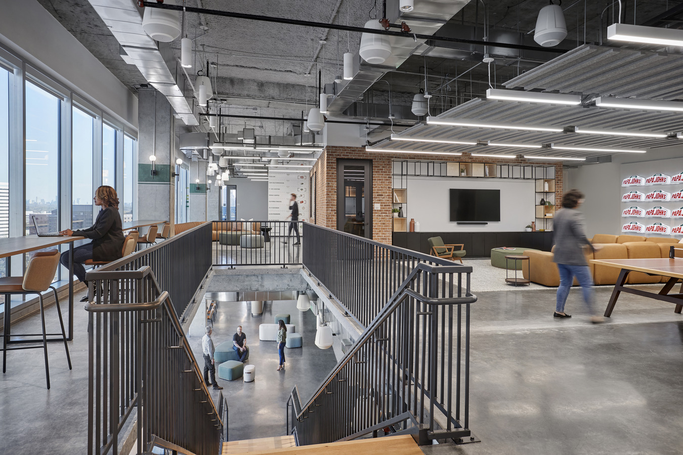 Papa Johns, Atlanta. The top floor of Papa Johns' new Atlanta offices