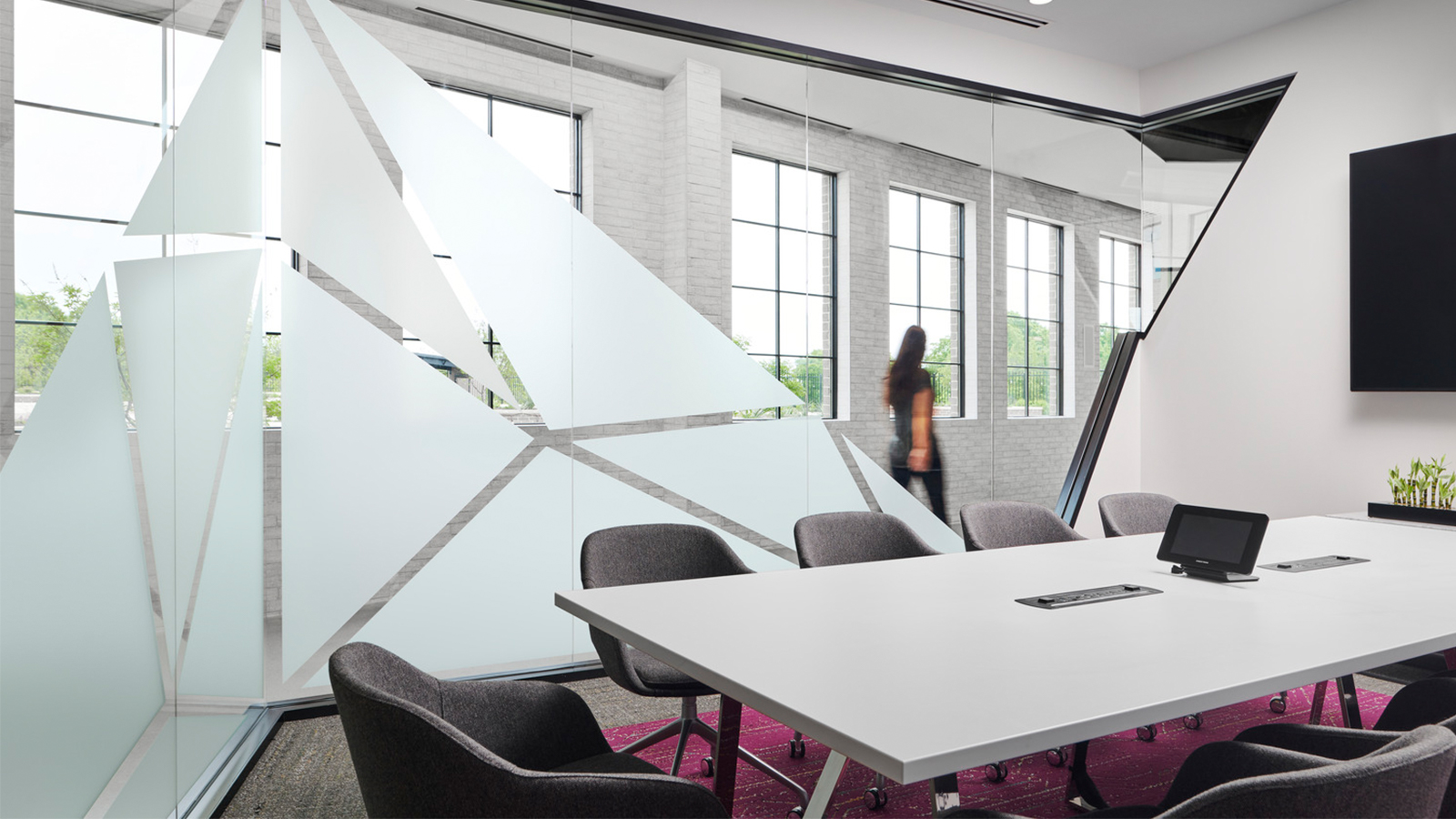 A meeting space at Makers Gym in Frisco