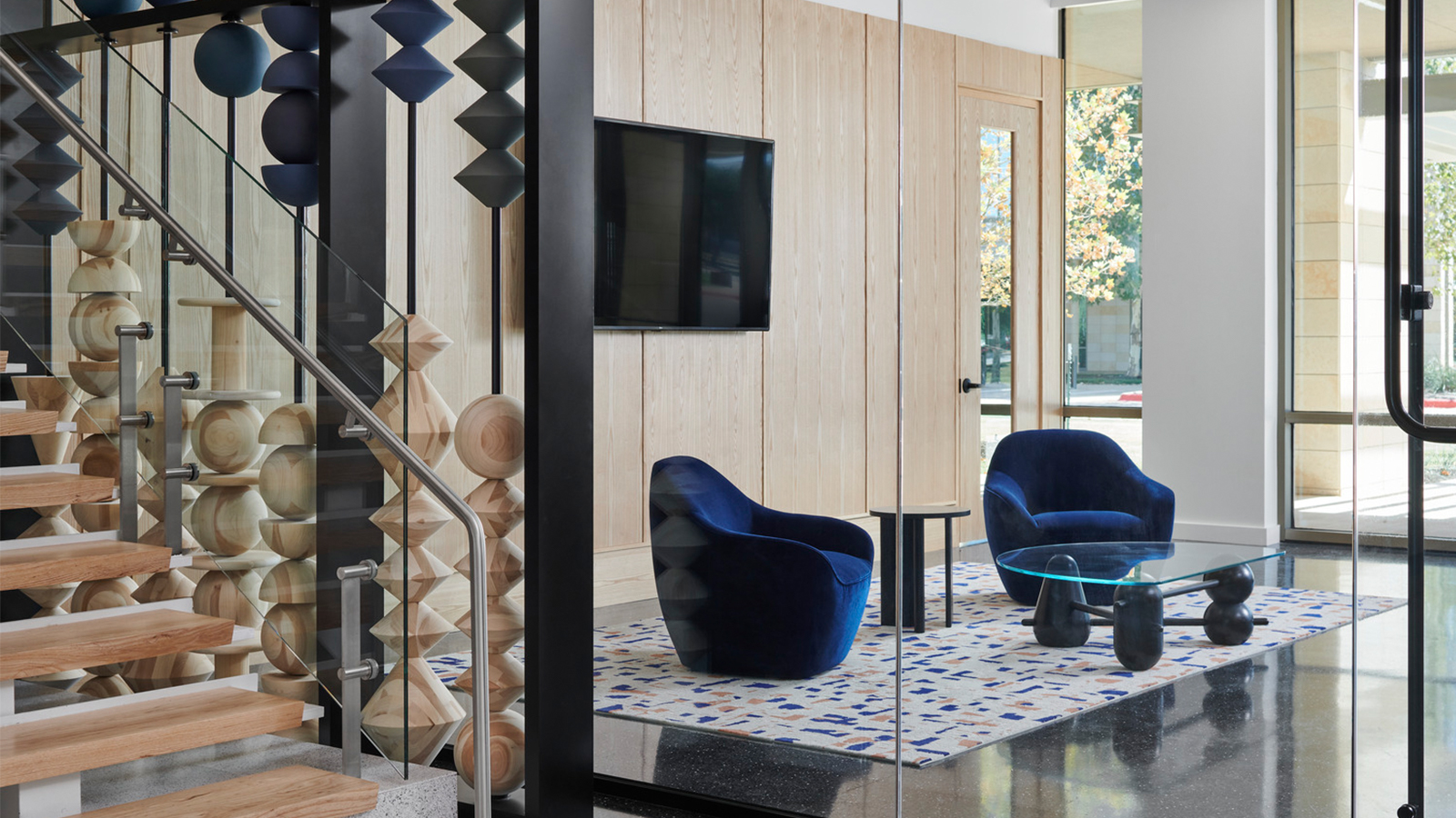 A waiting area crafted by IA architects and designers in Austin, Texas