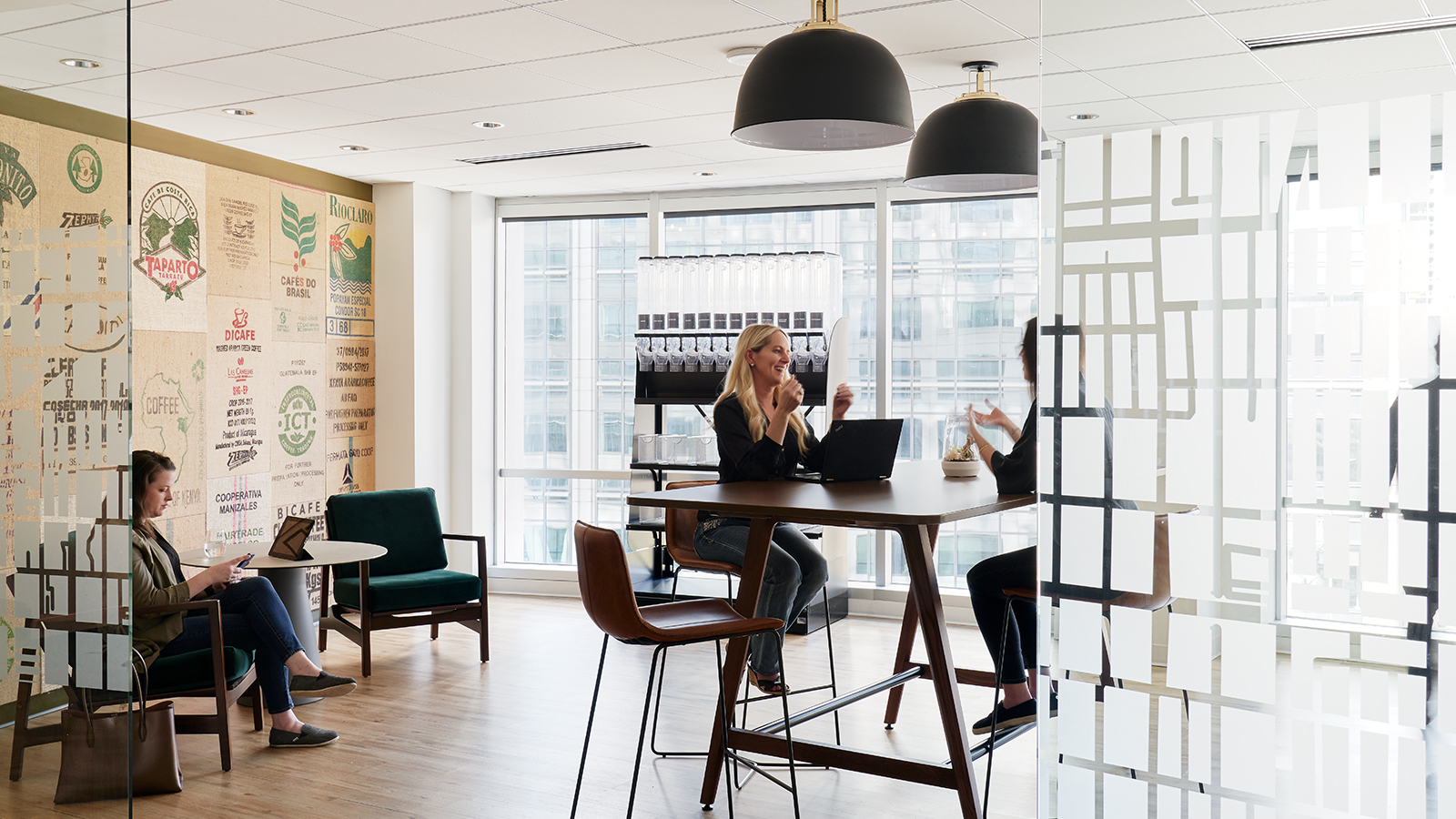 Alternative work space designed by IA Interior Architects in Seattle Washington