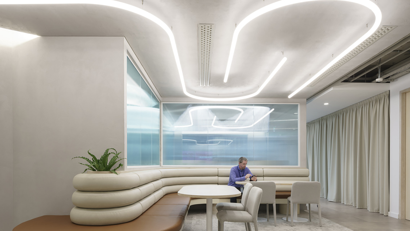 Alternative workspace seating area in Dublin.