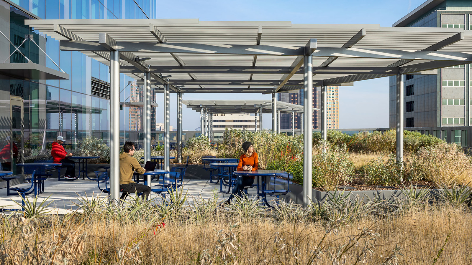 Outdoor terrace at NNRH's Sacramento offices