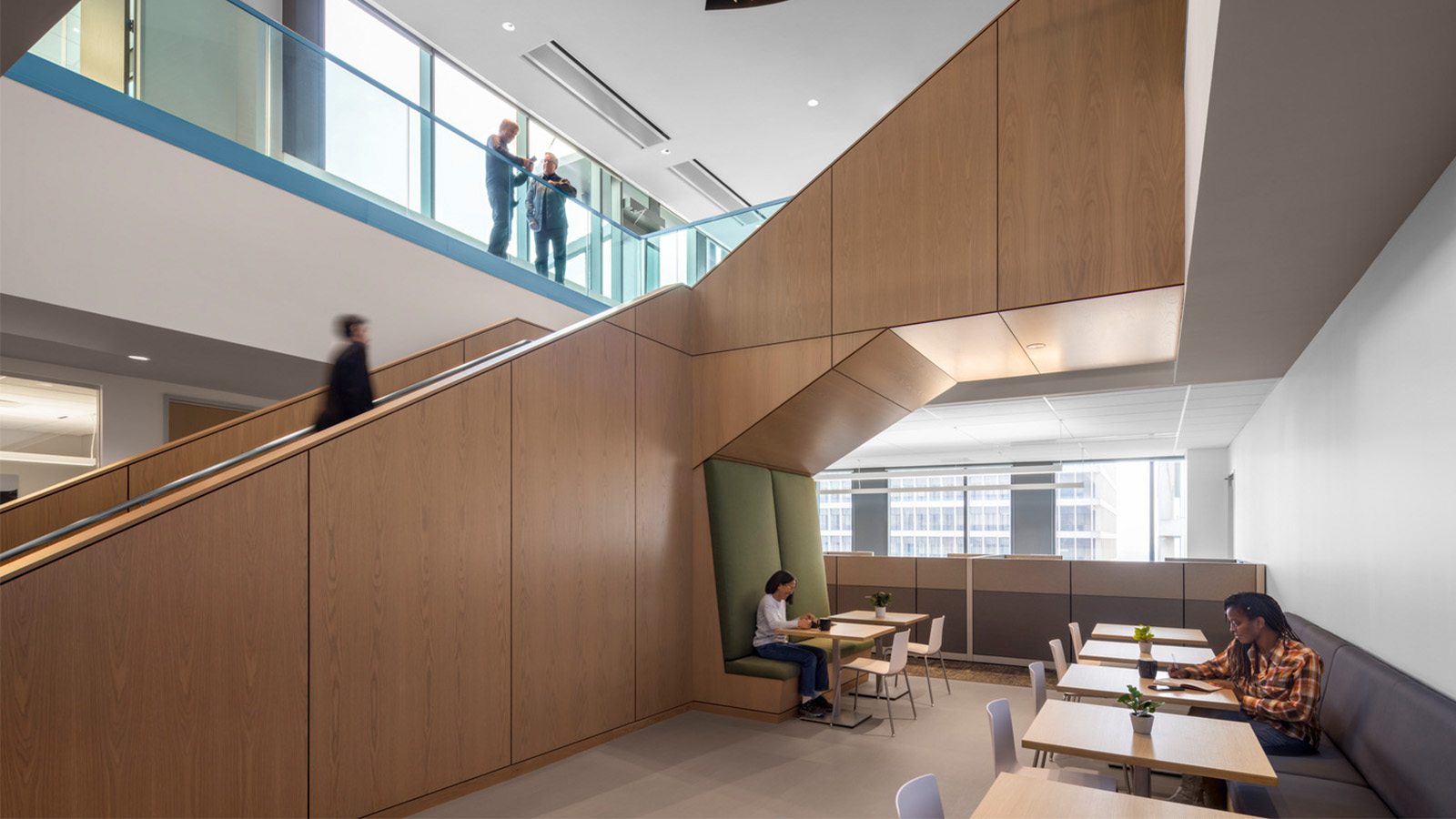 Staircase at NNRH's Sacramento Headquarters